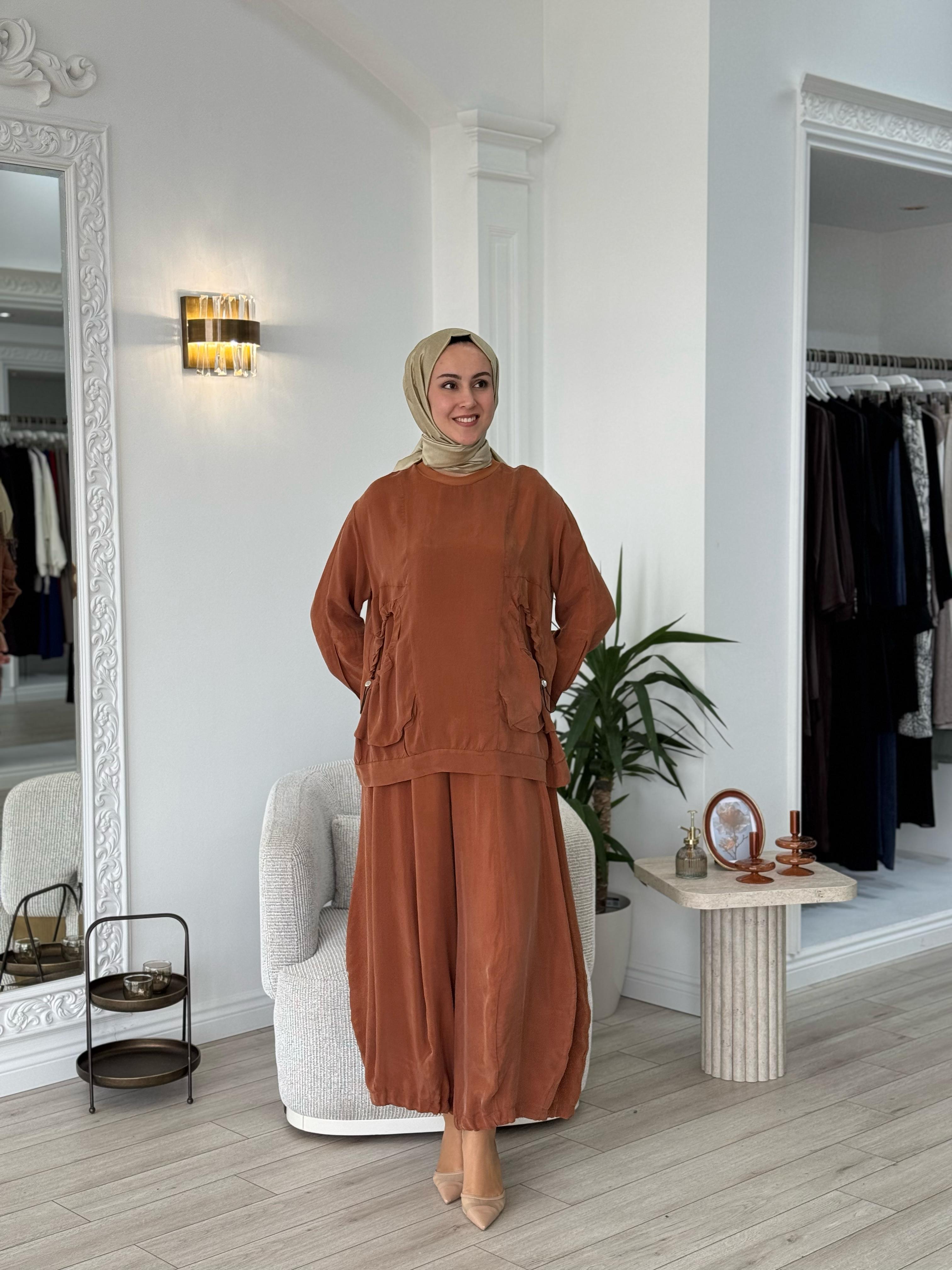 Misswhence Şalvarlı Takım Tarçın 37015