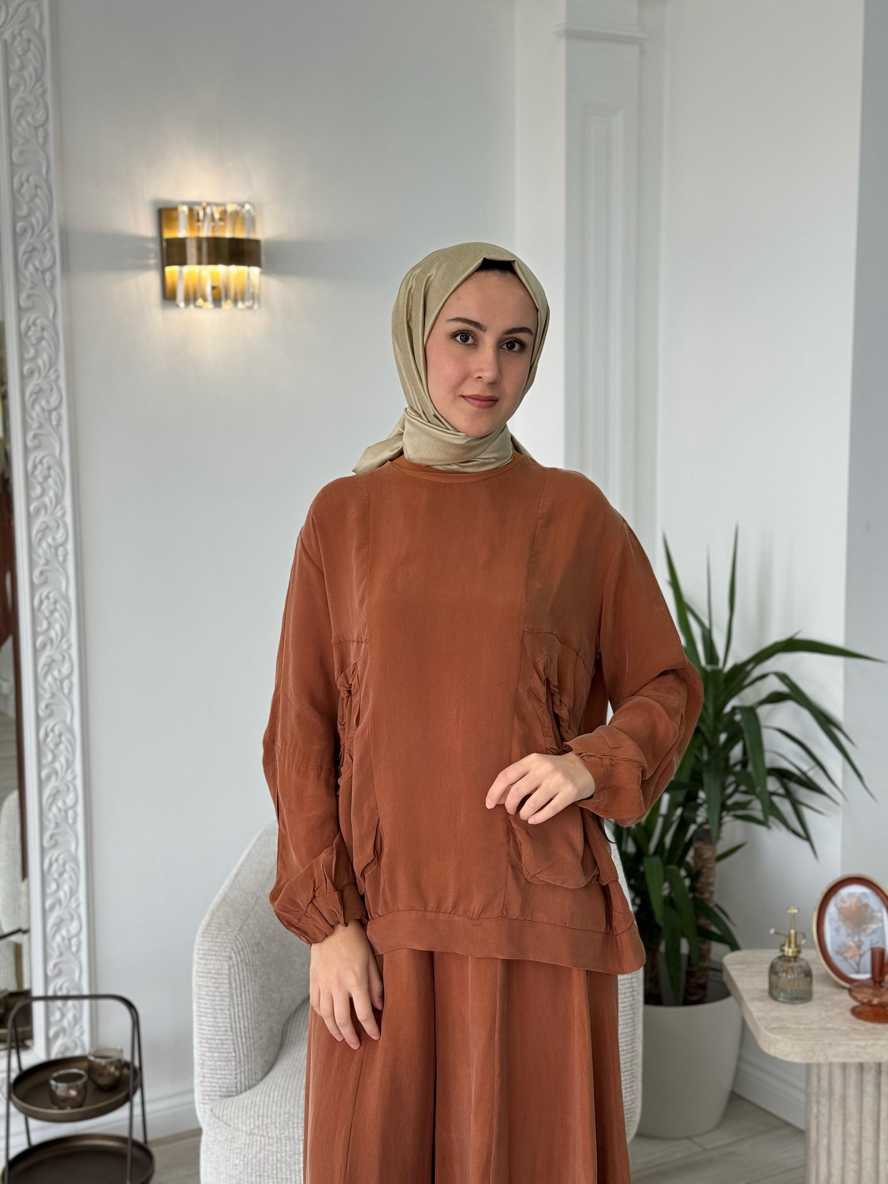 Misswhence Şalvarlı Takım Tarçın 37015