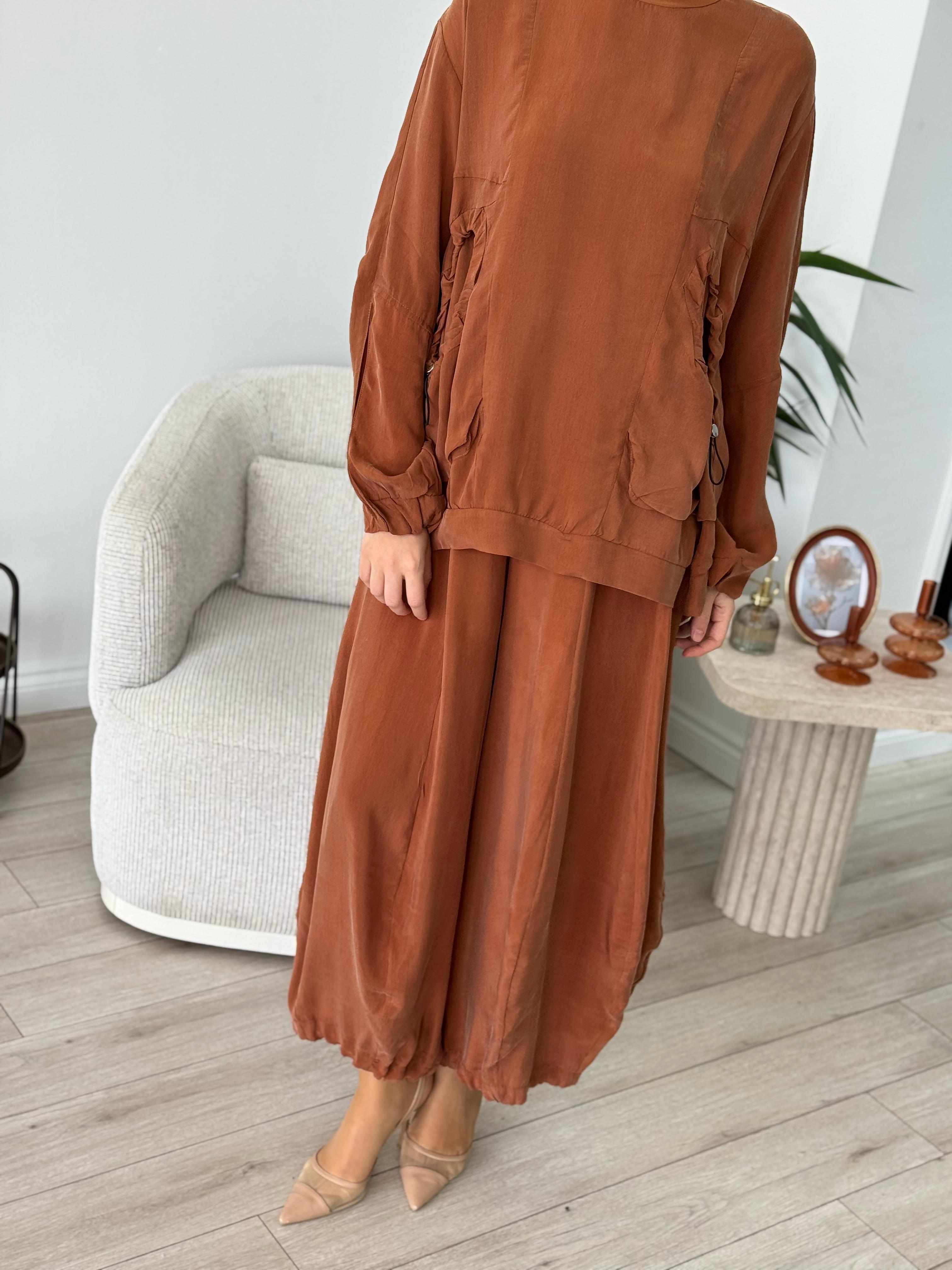 Misswhence Şalvarlı Takım Tarçın 37015