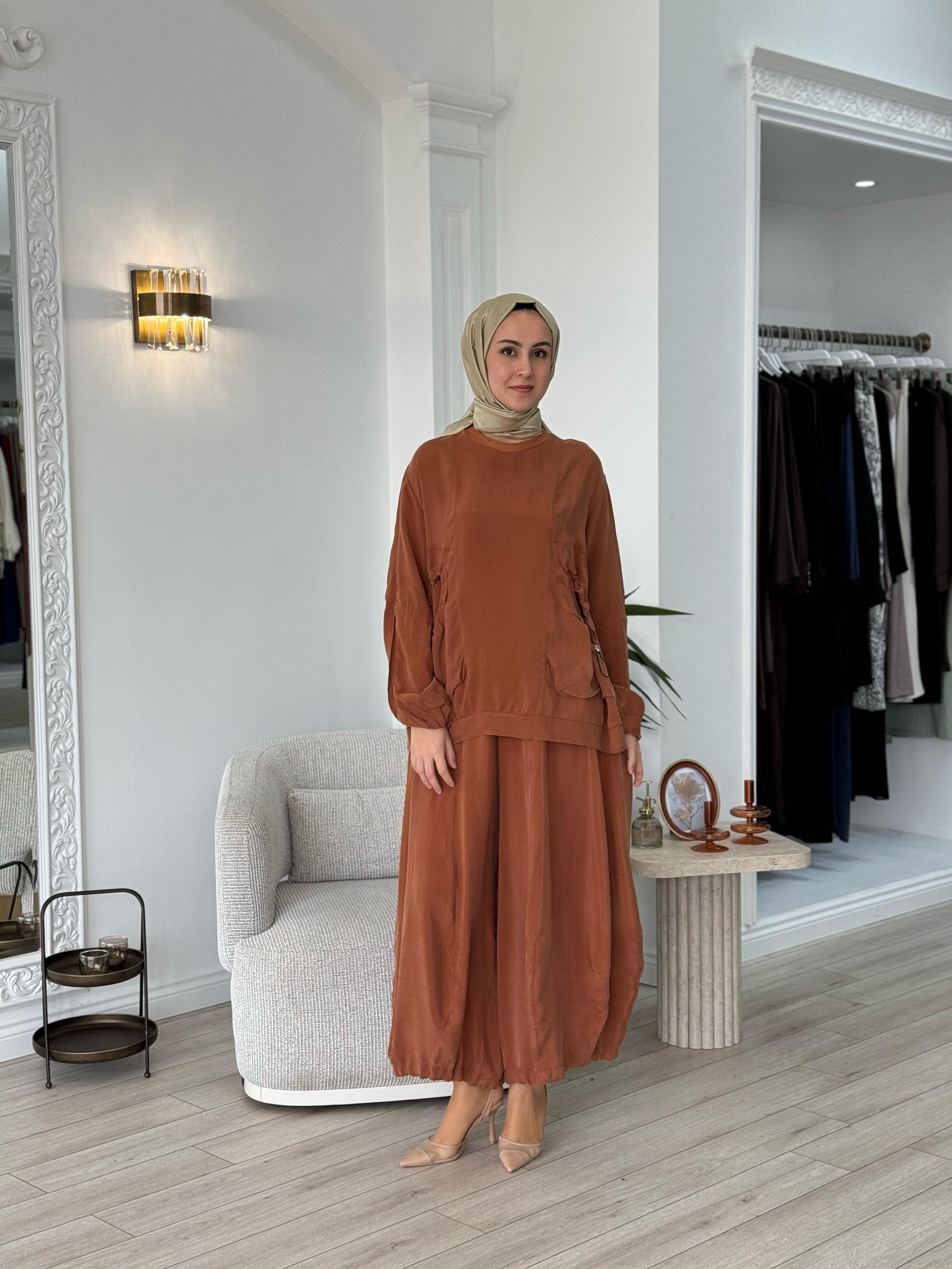 Misswhence Şalvarlı Takım Tarçın 37015