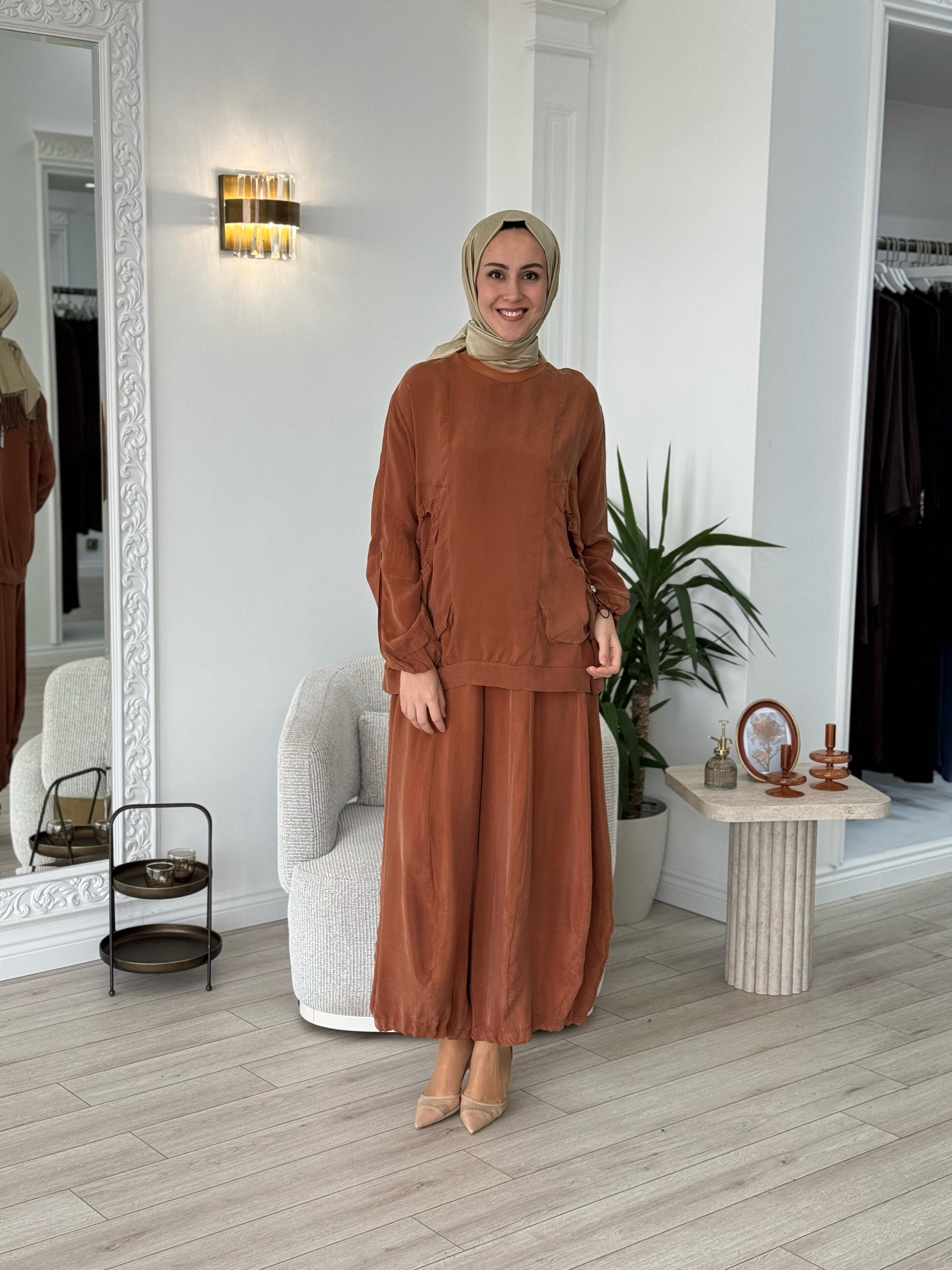 Misswhence Şalvarlı Takım Tarçın 37015