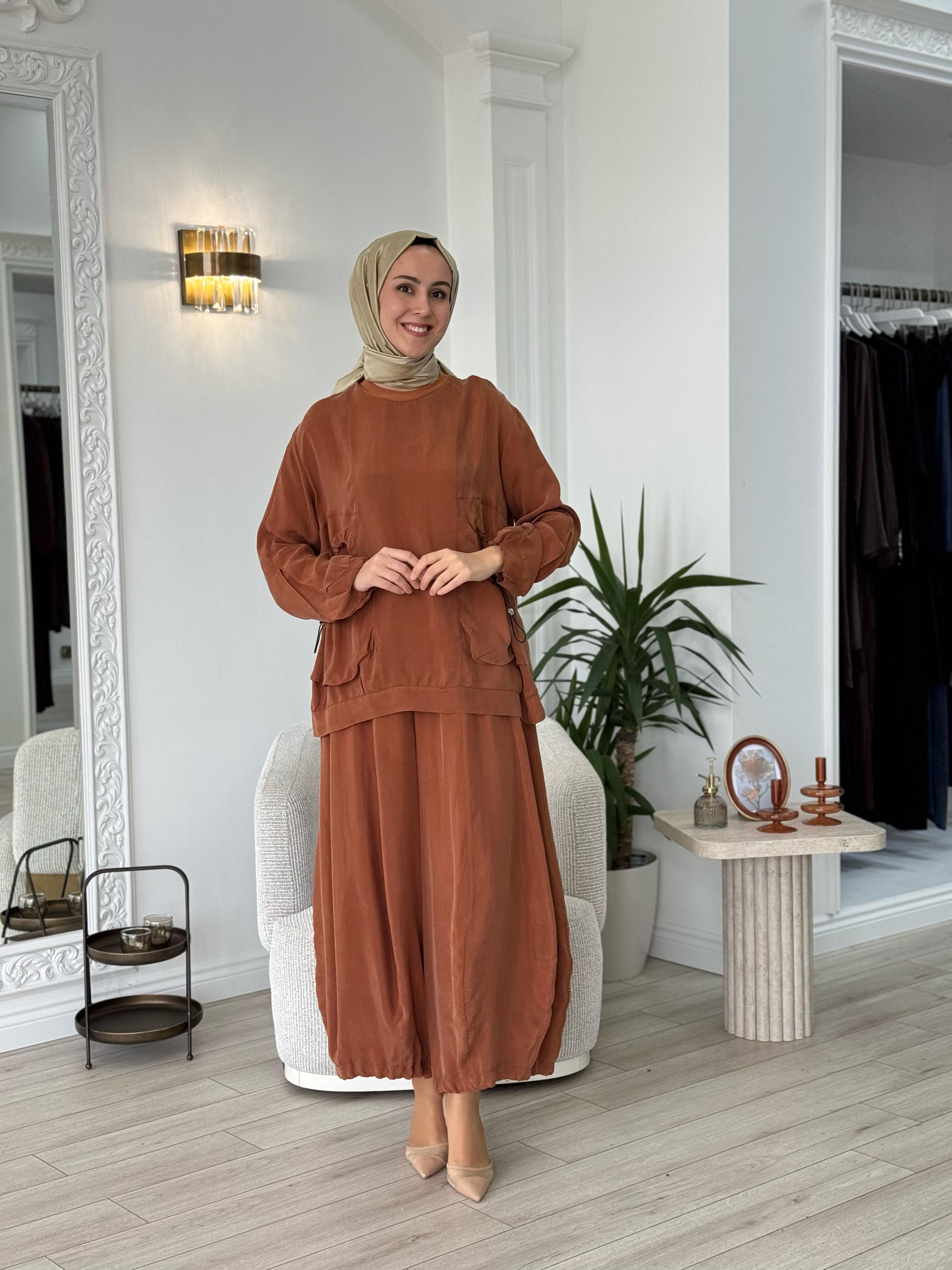 Misswhence Şalvarlı Takım Tarçın 37015