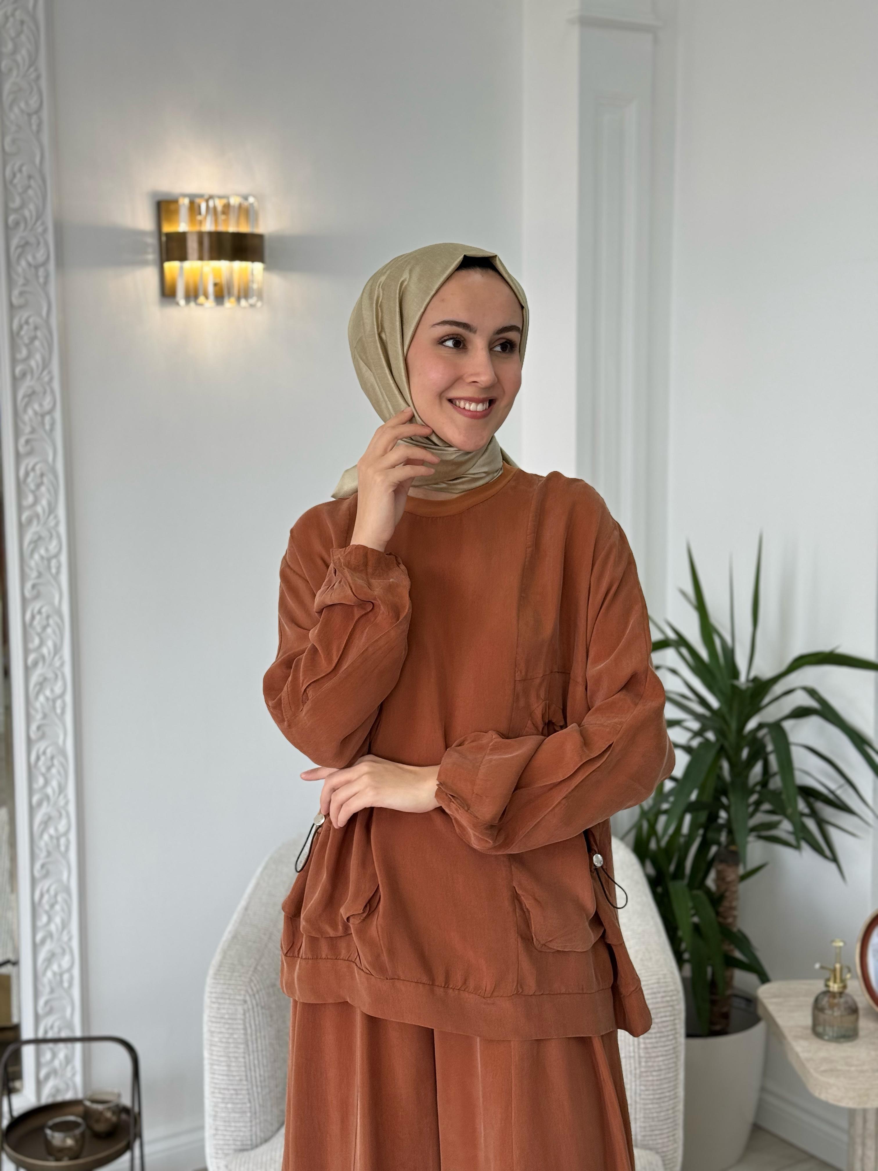 Misswhence Şalvarlı Takım Tarçın 37015