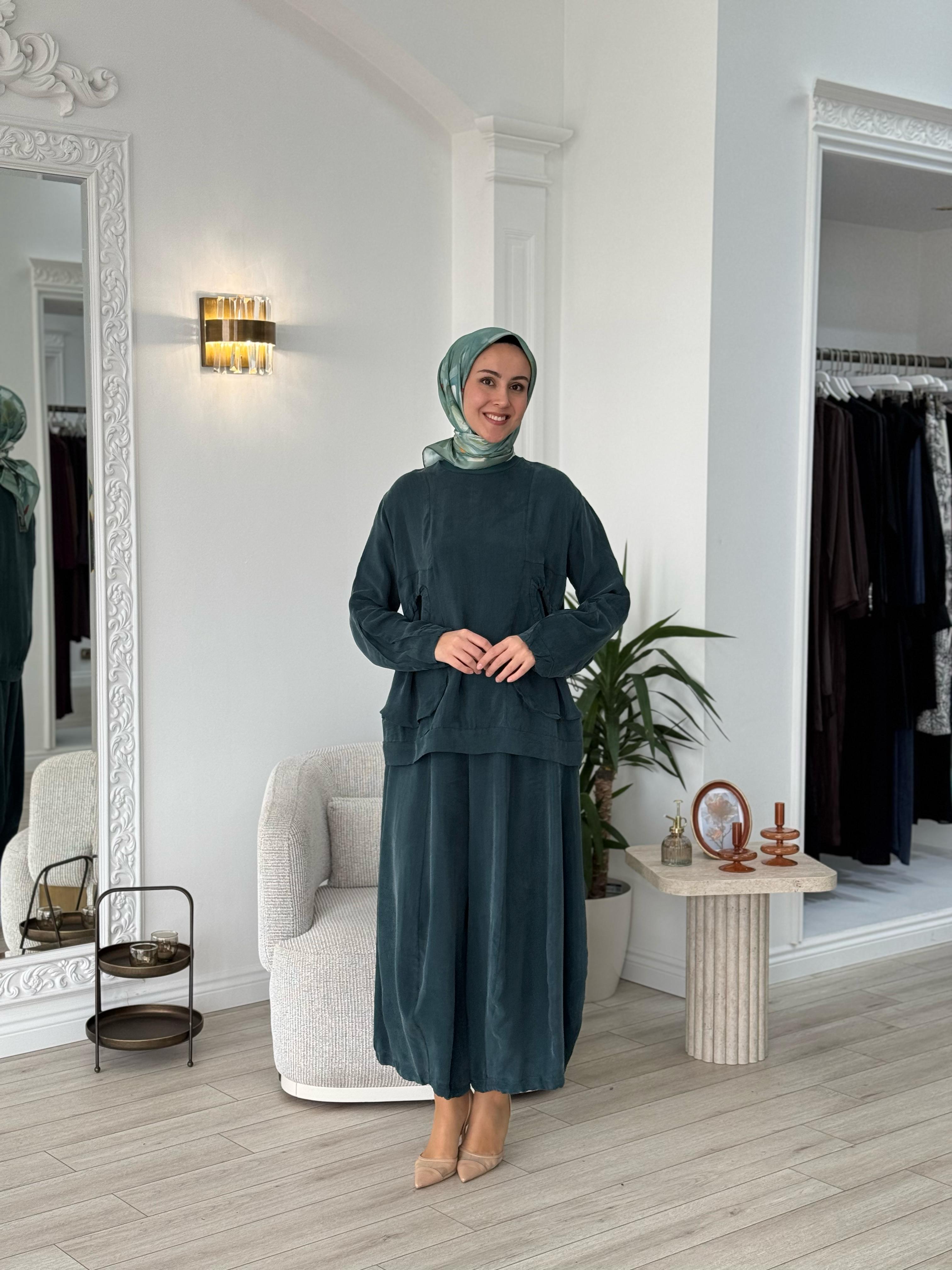 Misswhence Şalvarlı Takım Zümrüt 37015