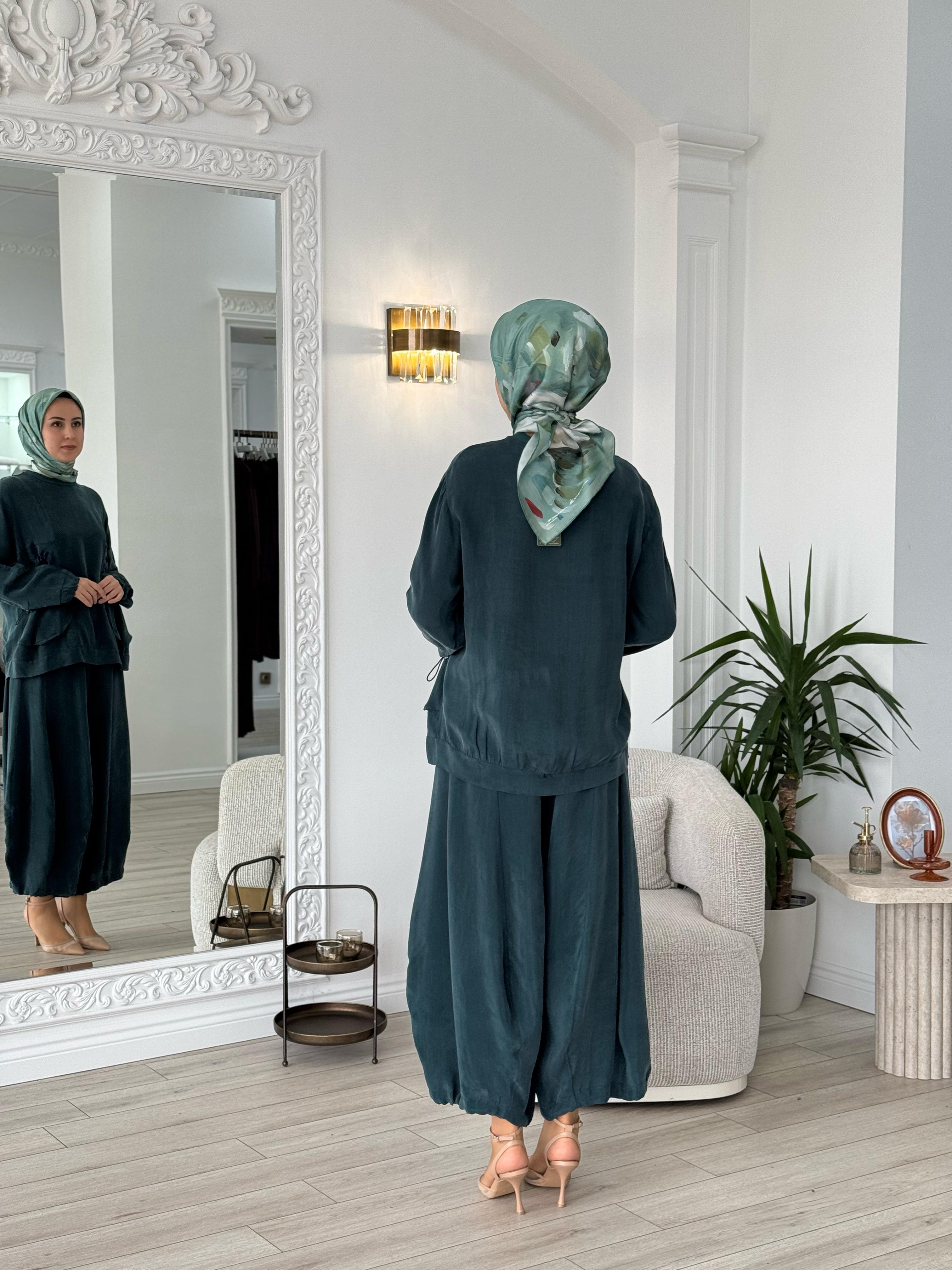 Misswhence Şalvarlı Takım Zümrüt 37015