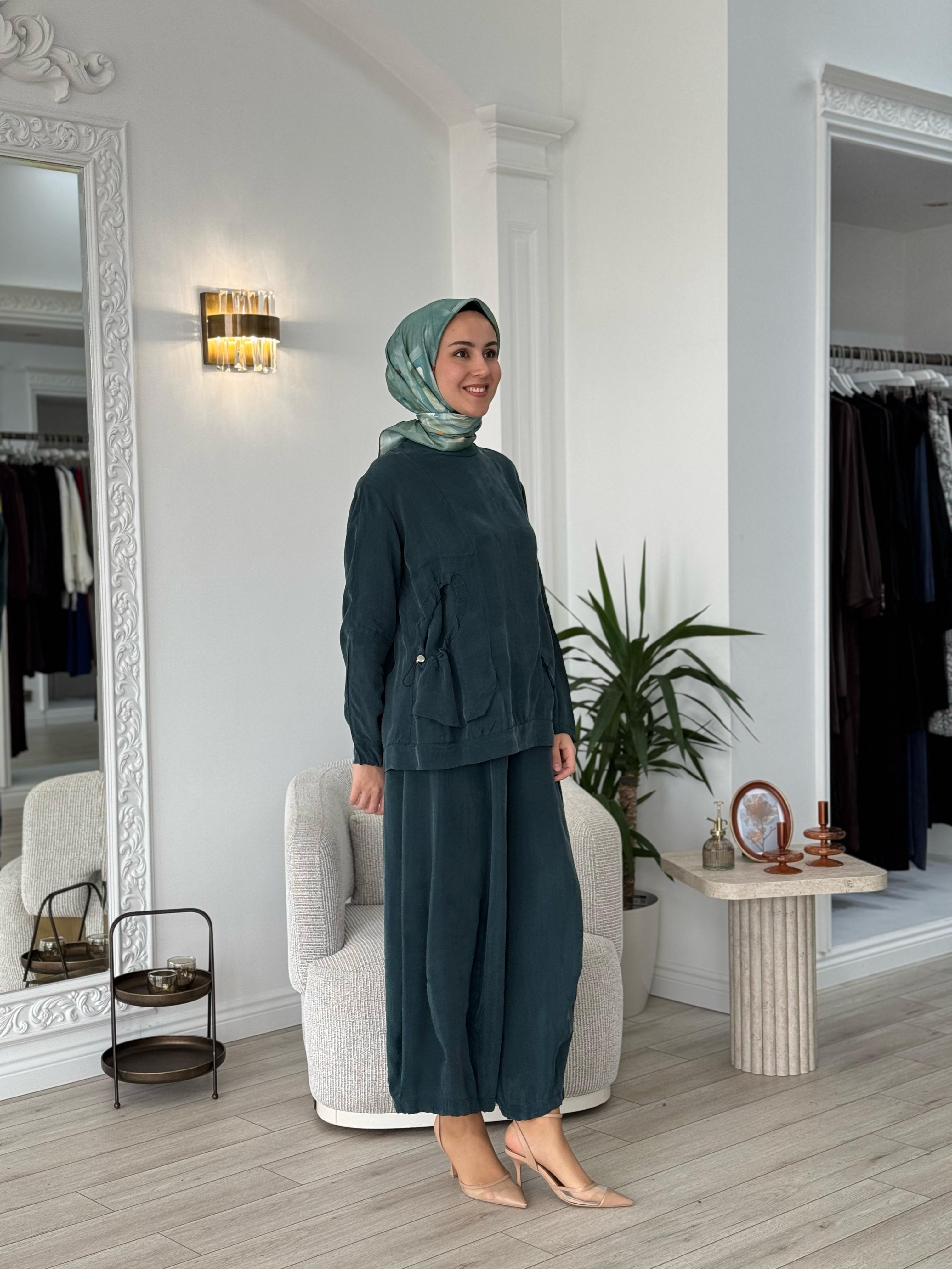 Misswhence Şalvarlı Takım Zümrüt 37015