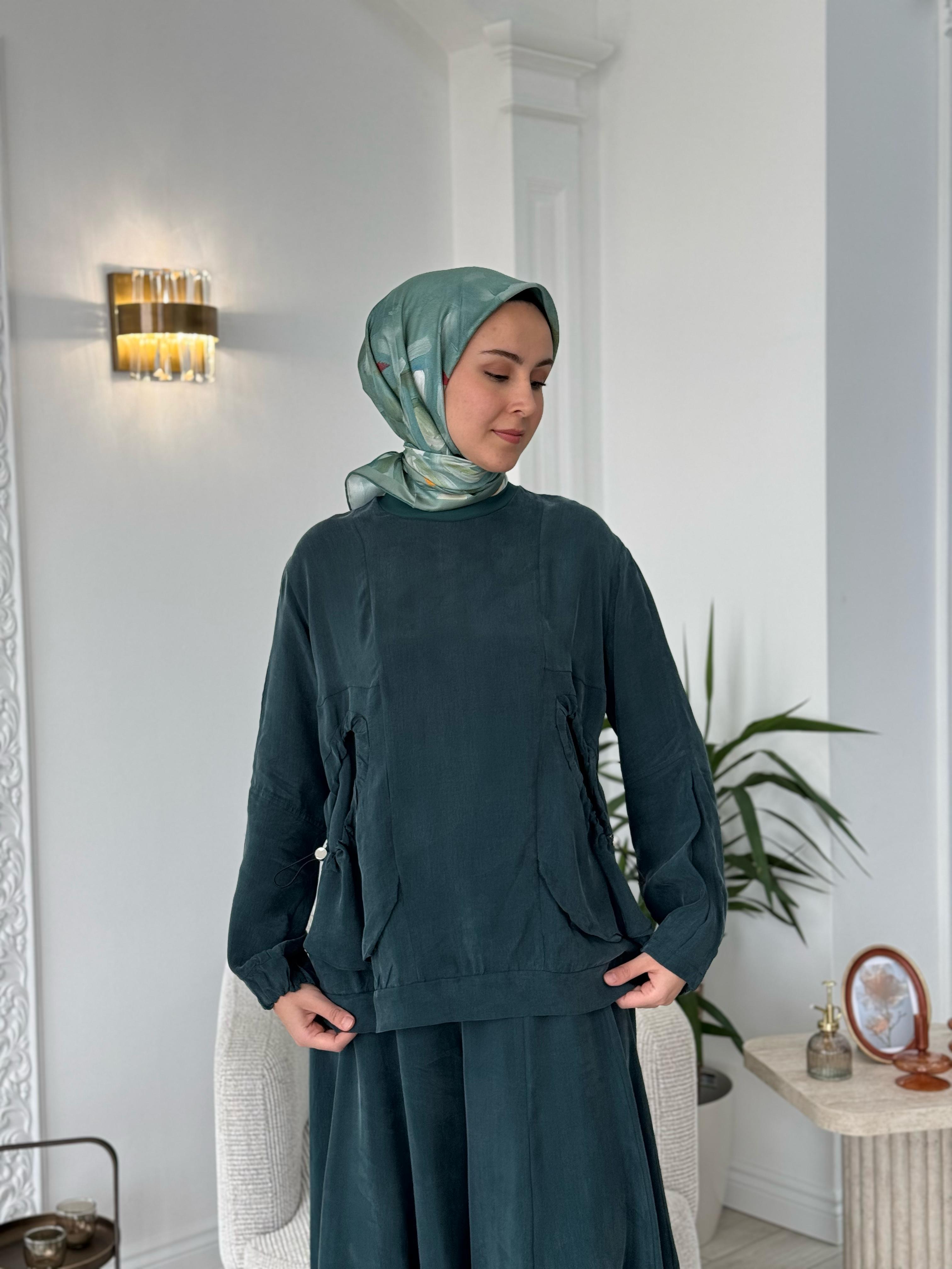 Misswhence Şalvarlı Takım Zümrüt 37015