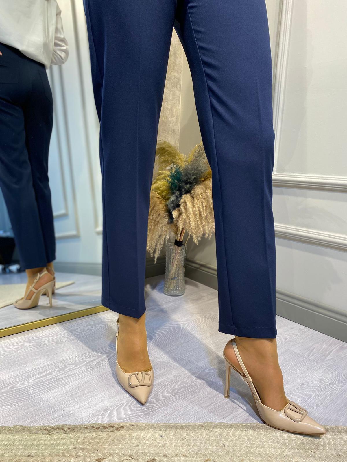 MissWhence Sigarette Lacivert Pantalon 31116