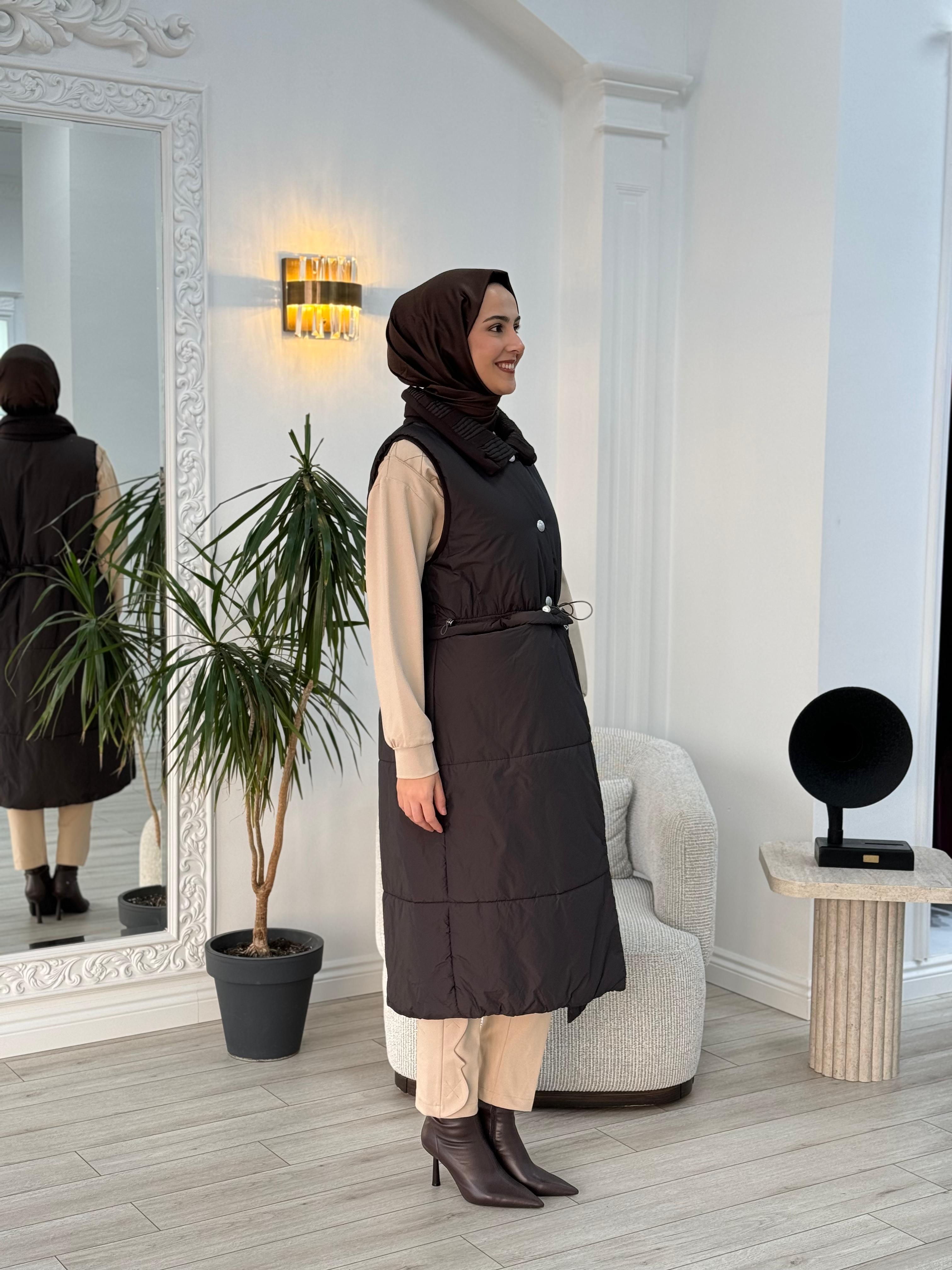 Misswhence Şişme Yelek Siyah 36702