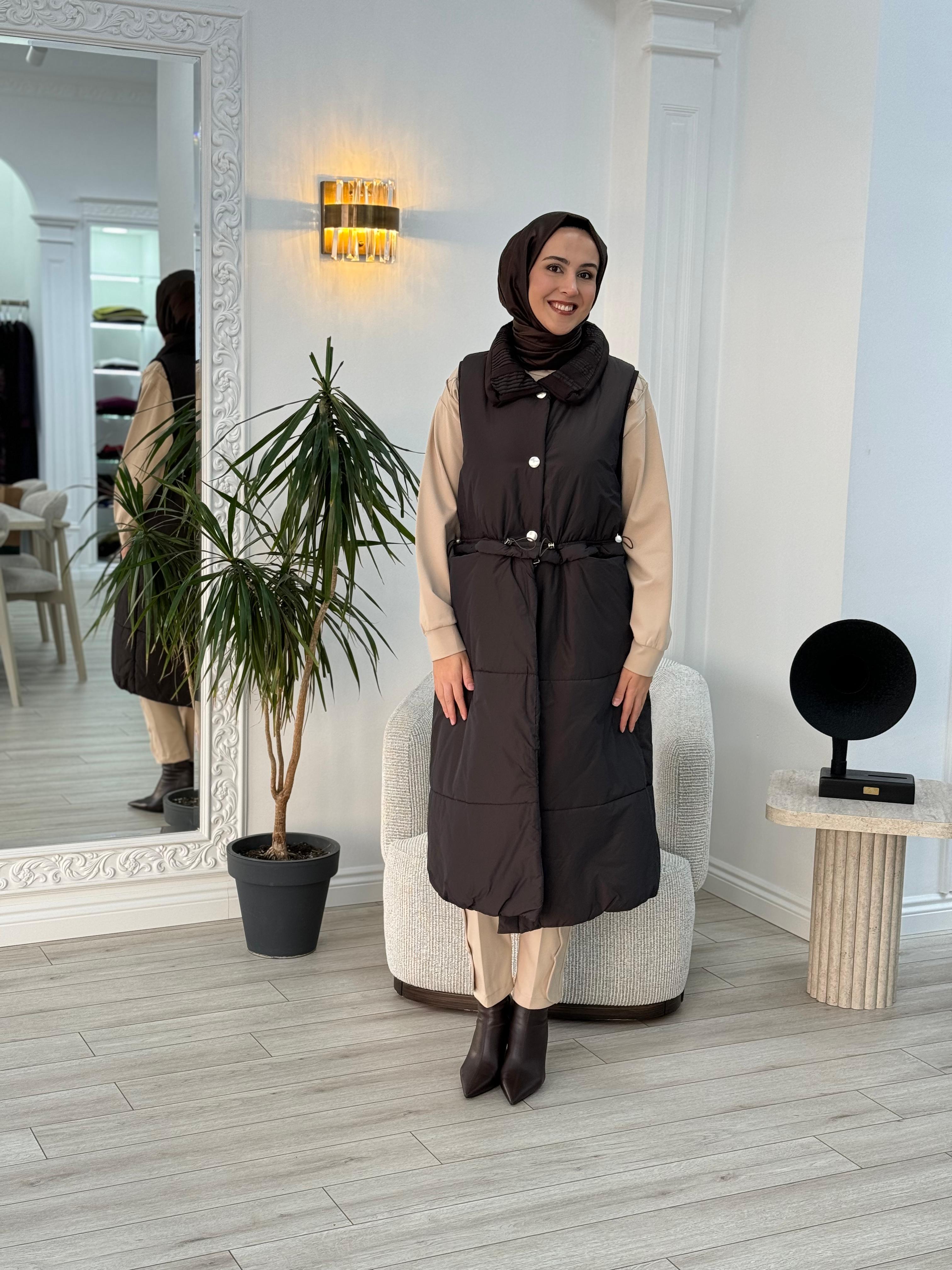 Misswhence Şişme Yelek Siyah 36702