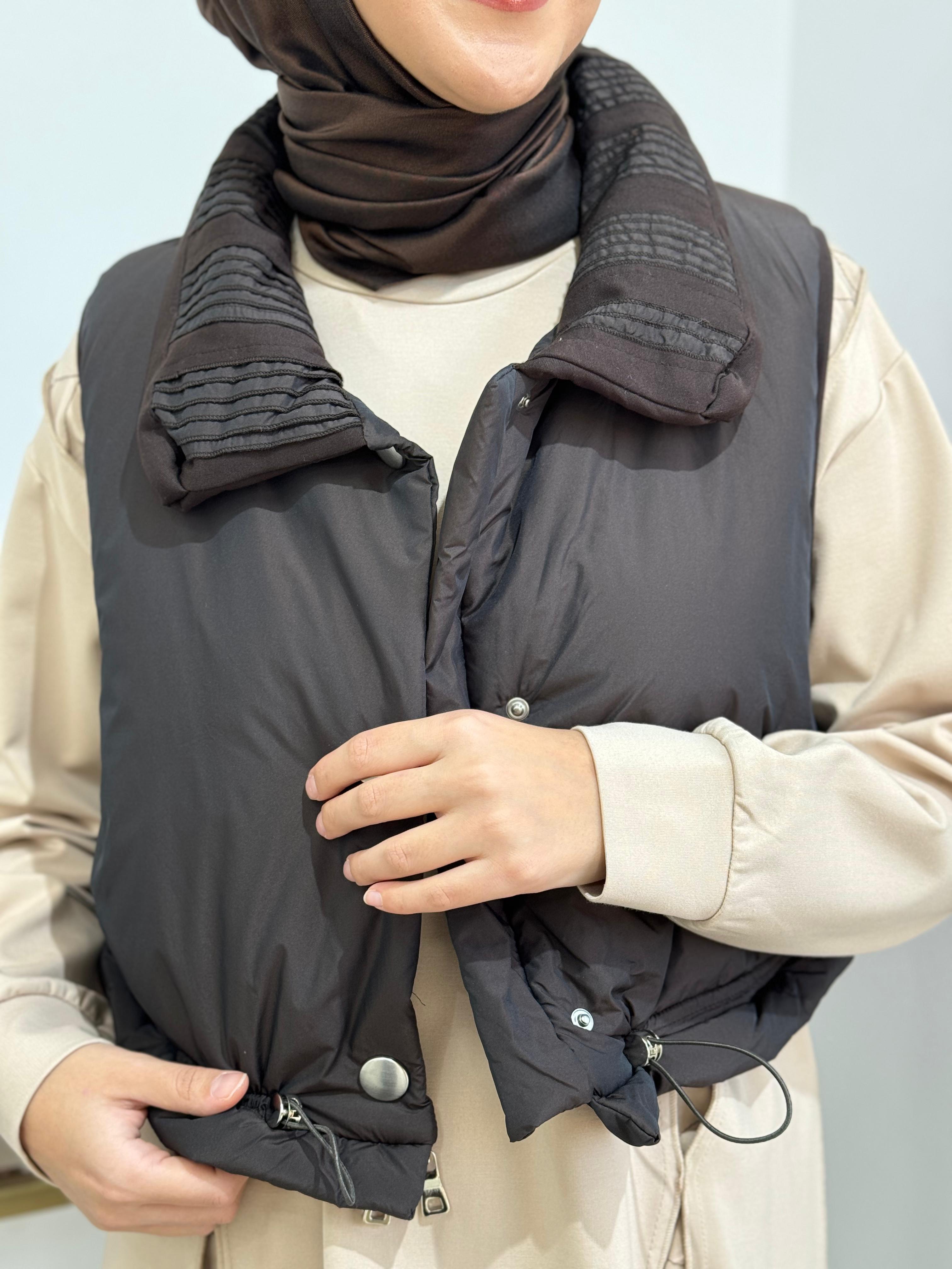 Misswhence Şişme Yelek Siyah 36702