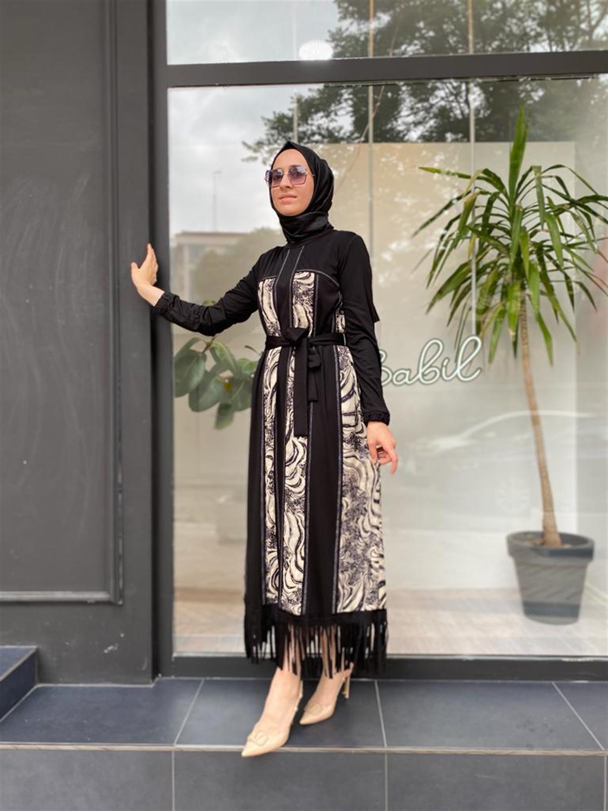 Misswhence Siyah Elbise 33818 - Babilbutik