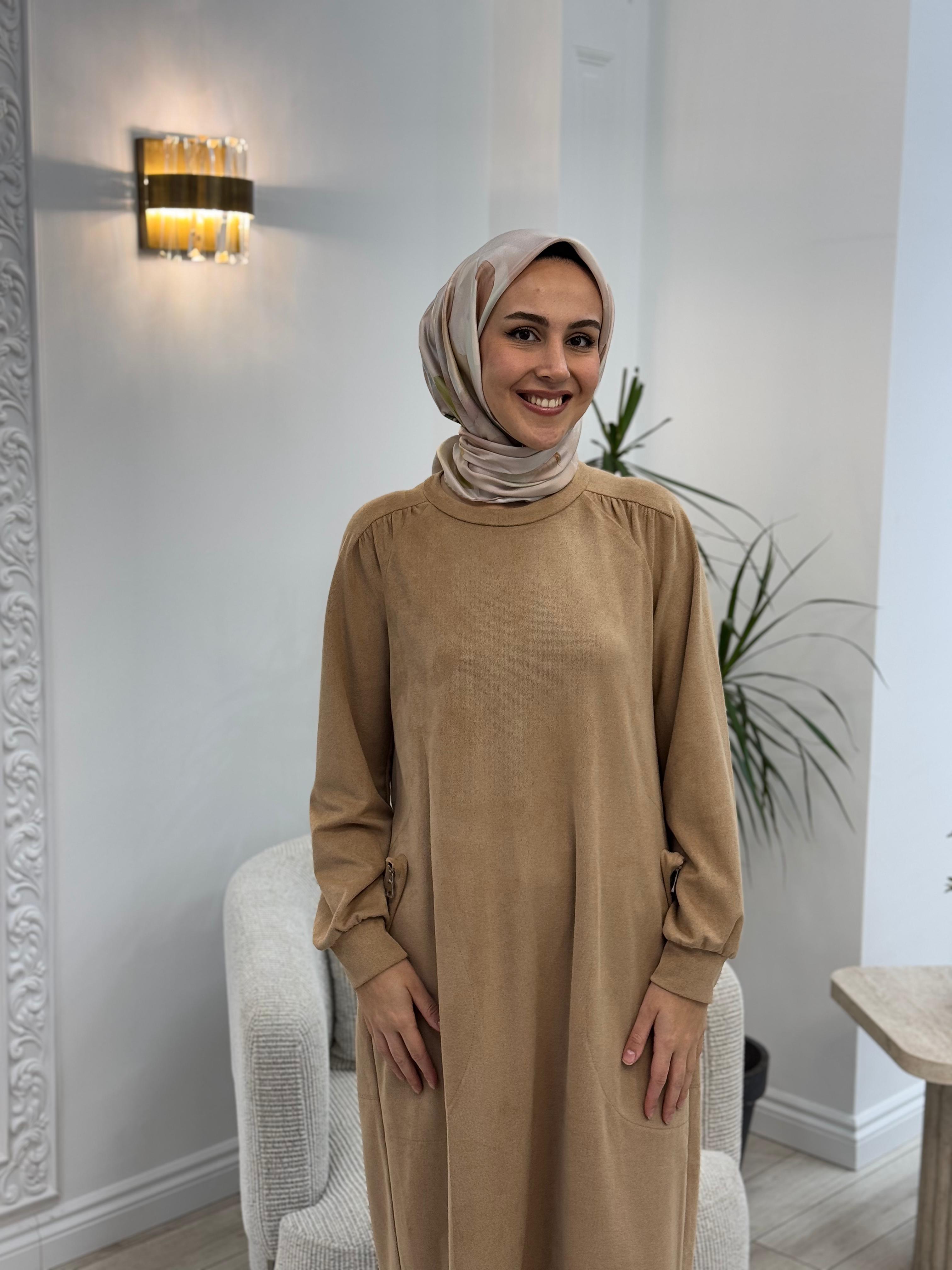 Misswhence Süet Tunik Vizon 34002