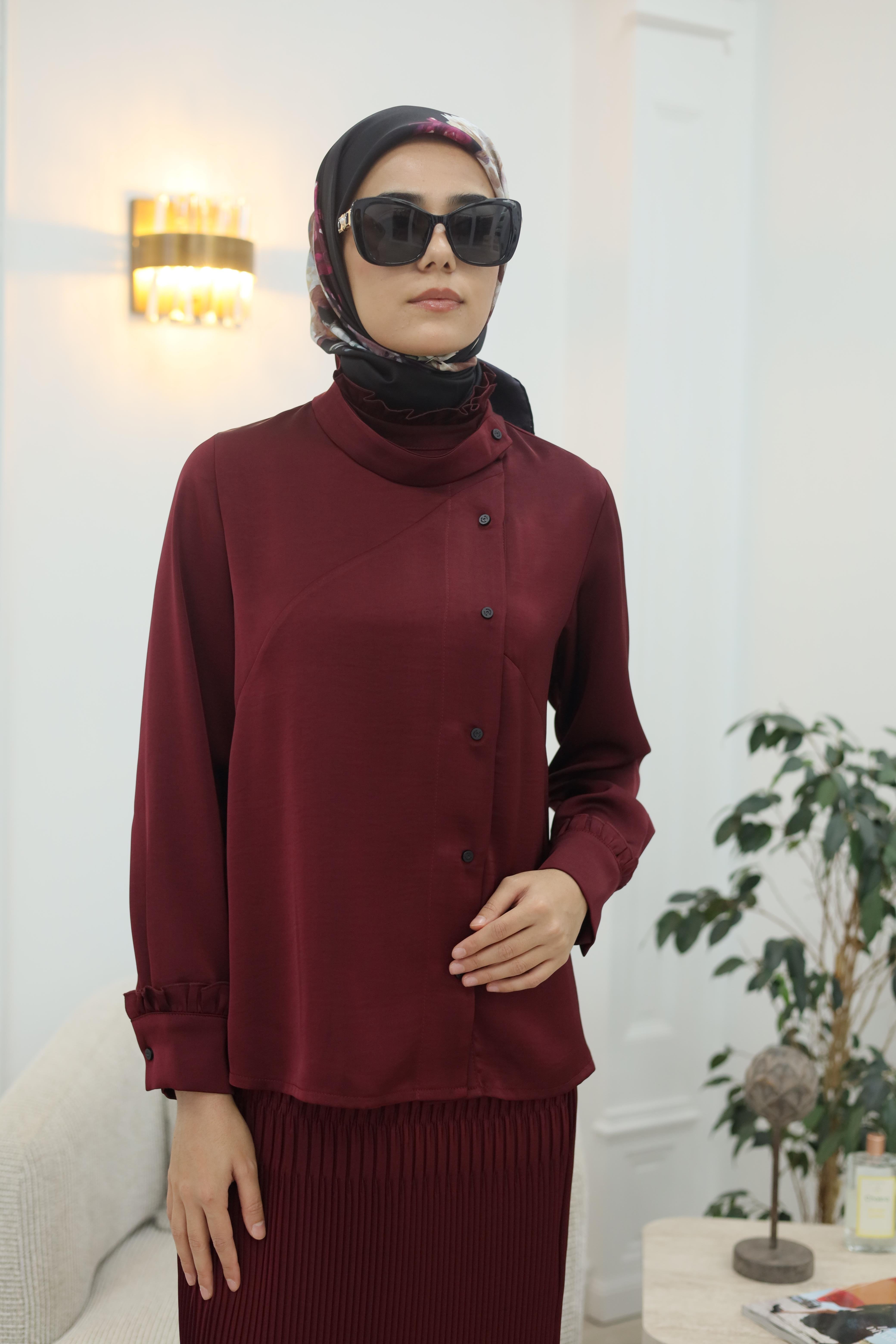 Misswhence Takım  Bordo 38015