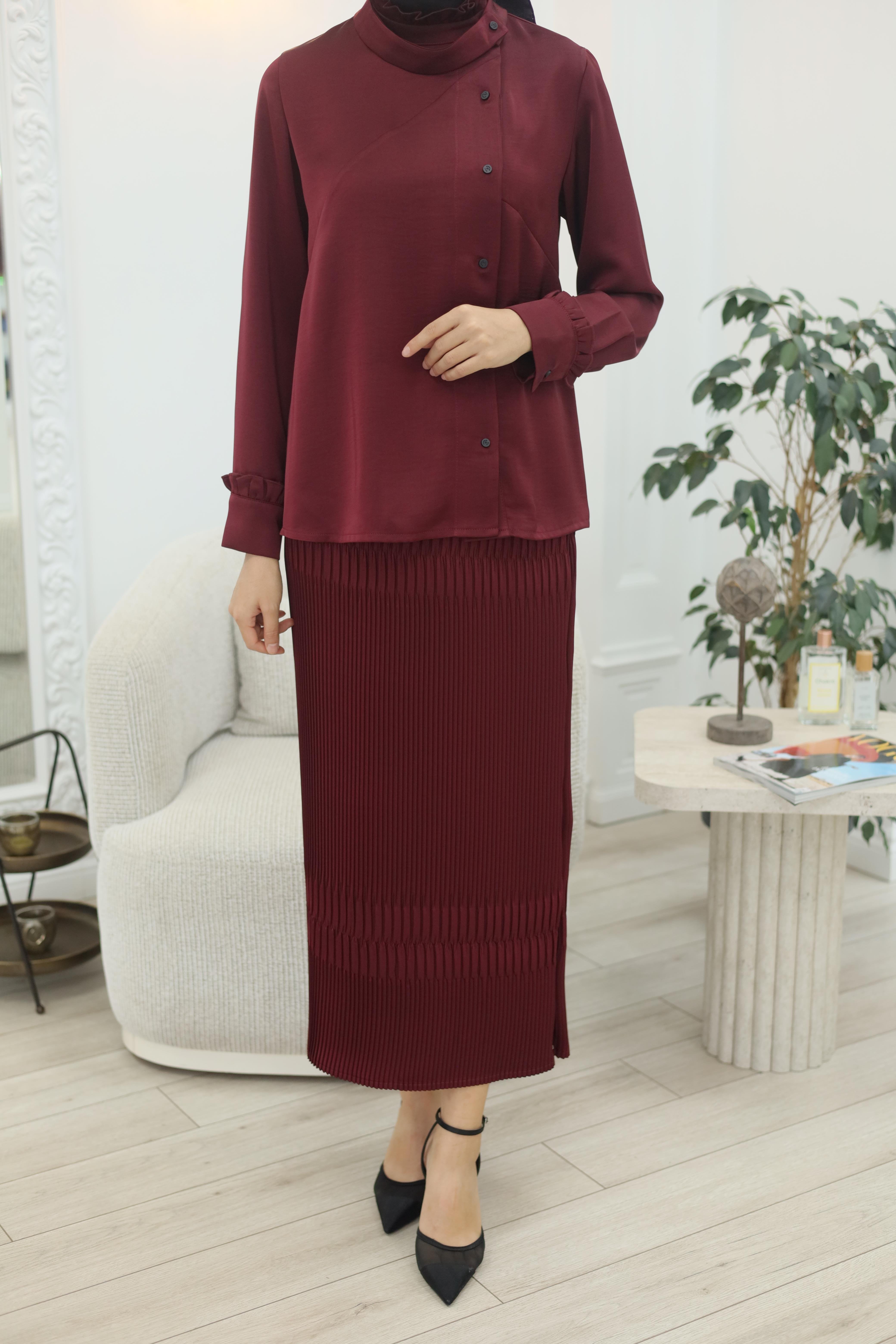 Misswhence Takım  Bordo 38015