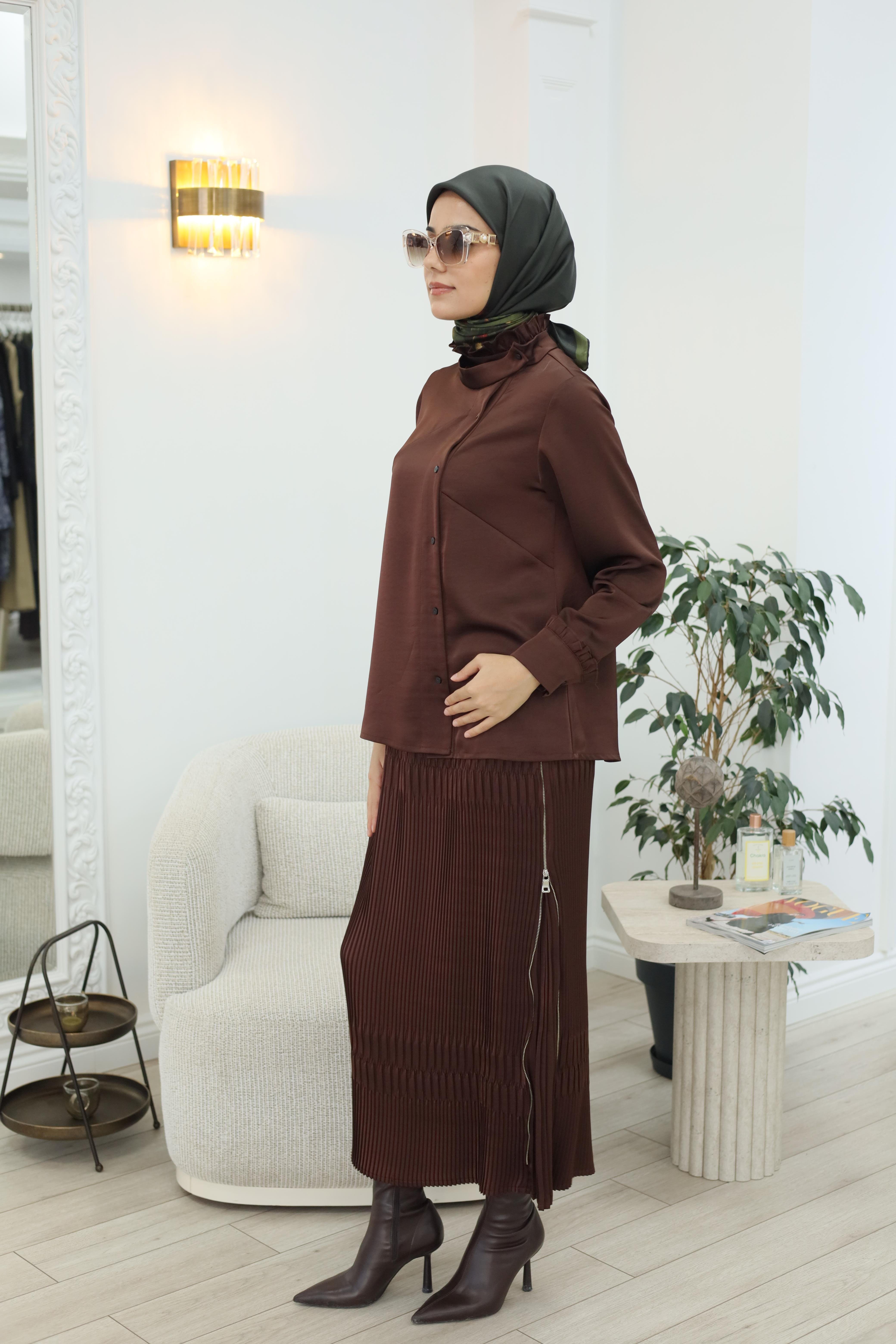 Misswhence Takım Kahverengi 38015