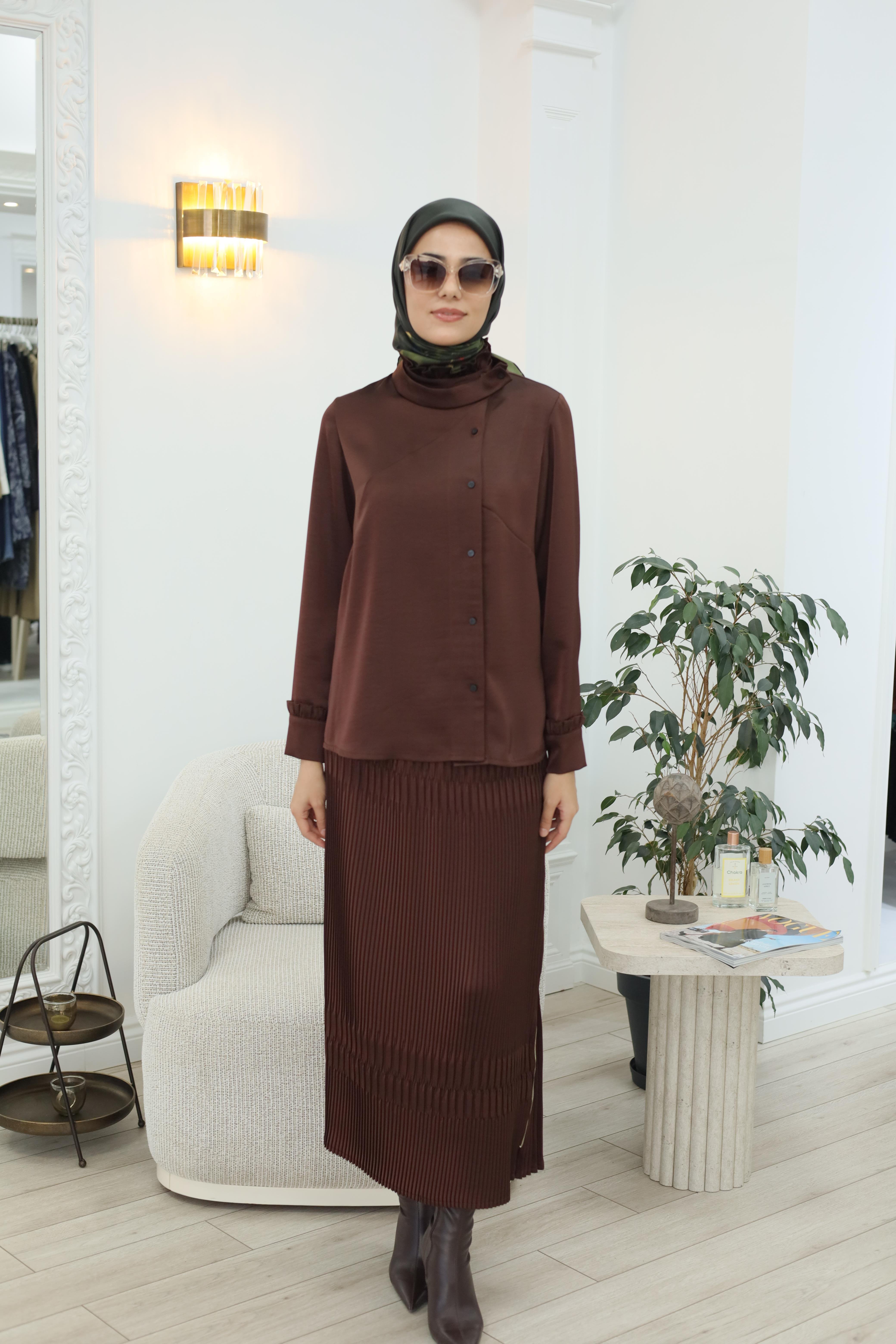 Misswhence Takım Kahverengi 38015