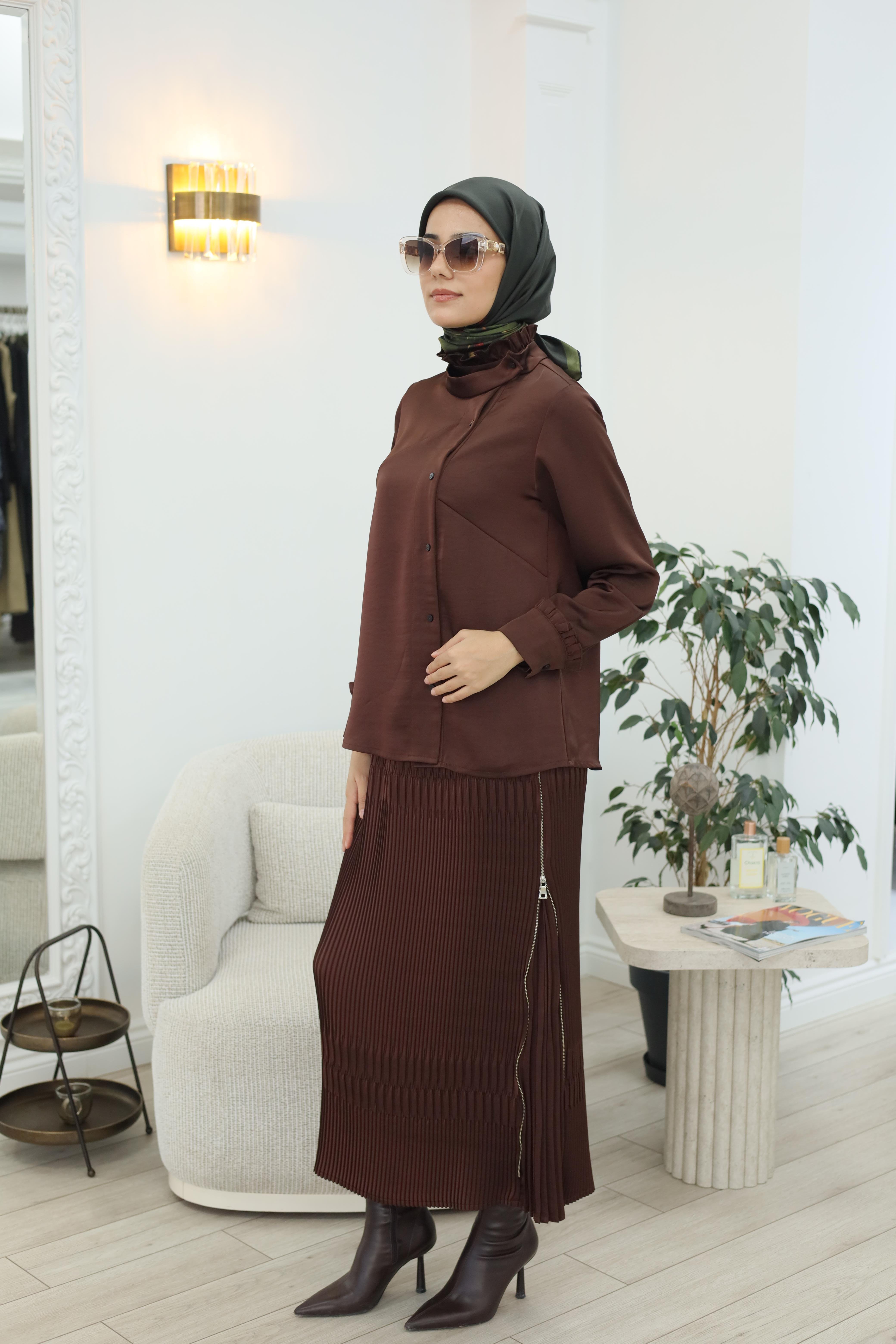 Misswhence Takım Kahverengi 38015