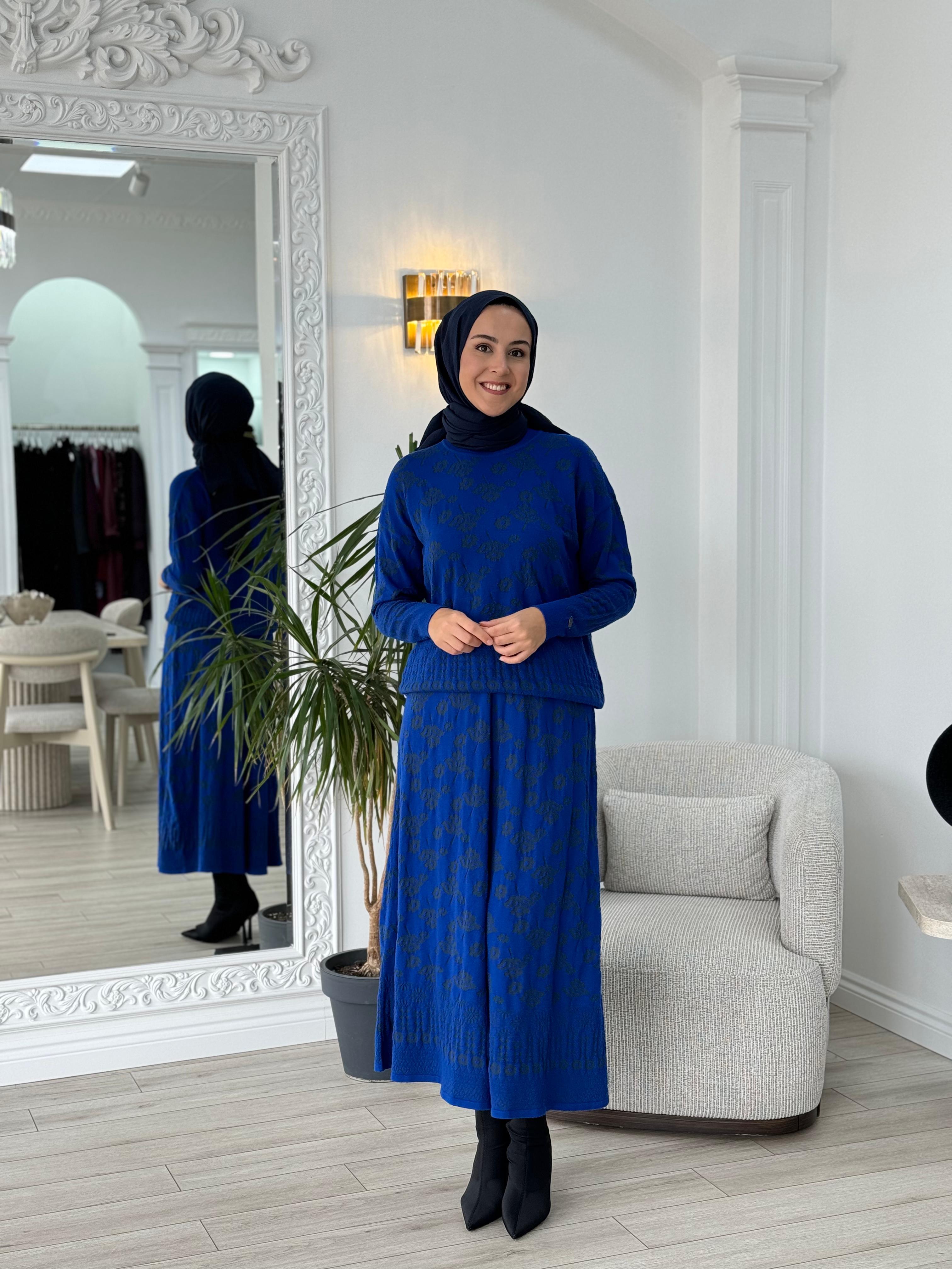 Misswhence Triko Etekli Takım Saks miss252-253