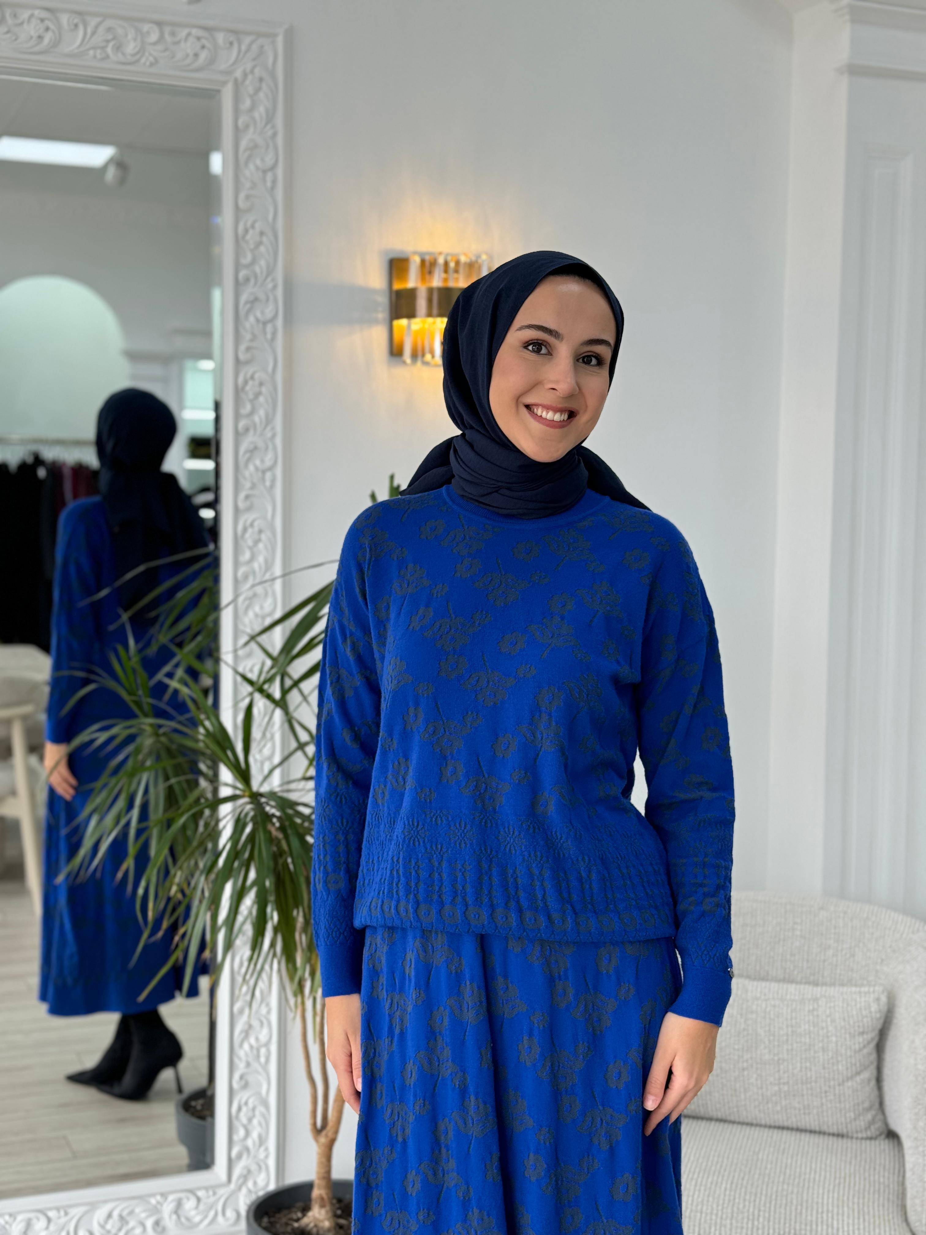 Misswhence Triko Etekli Takım Saks miss252-253