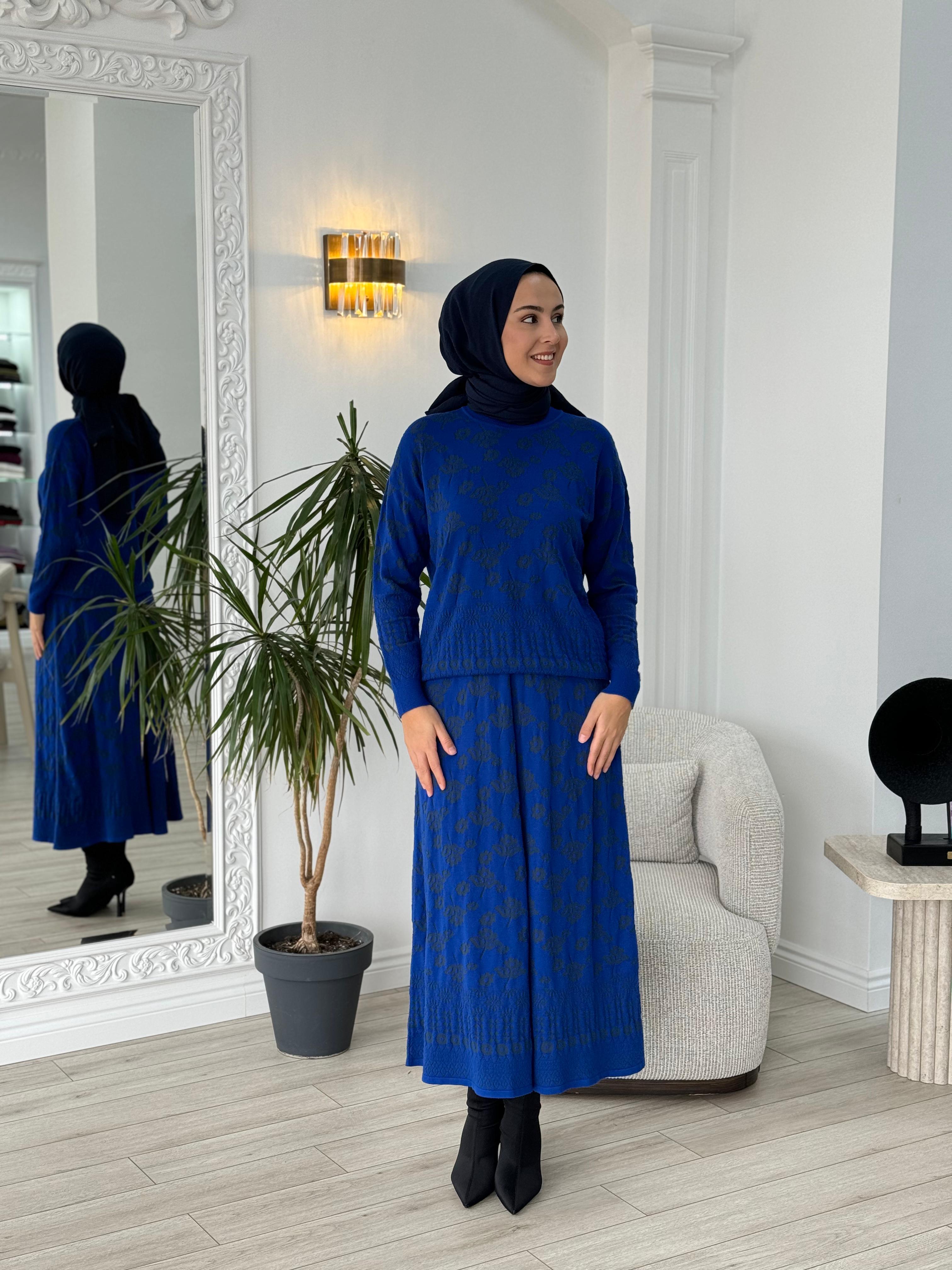 Misswhence Triko Etekli Takım Saks miss252-253
