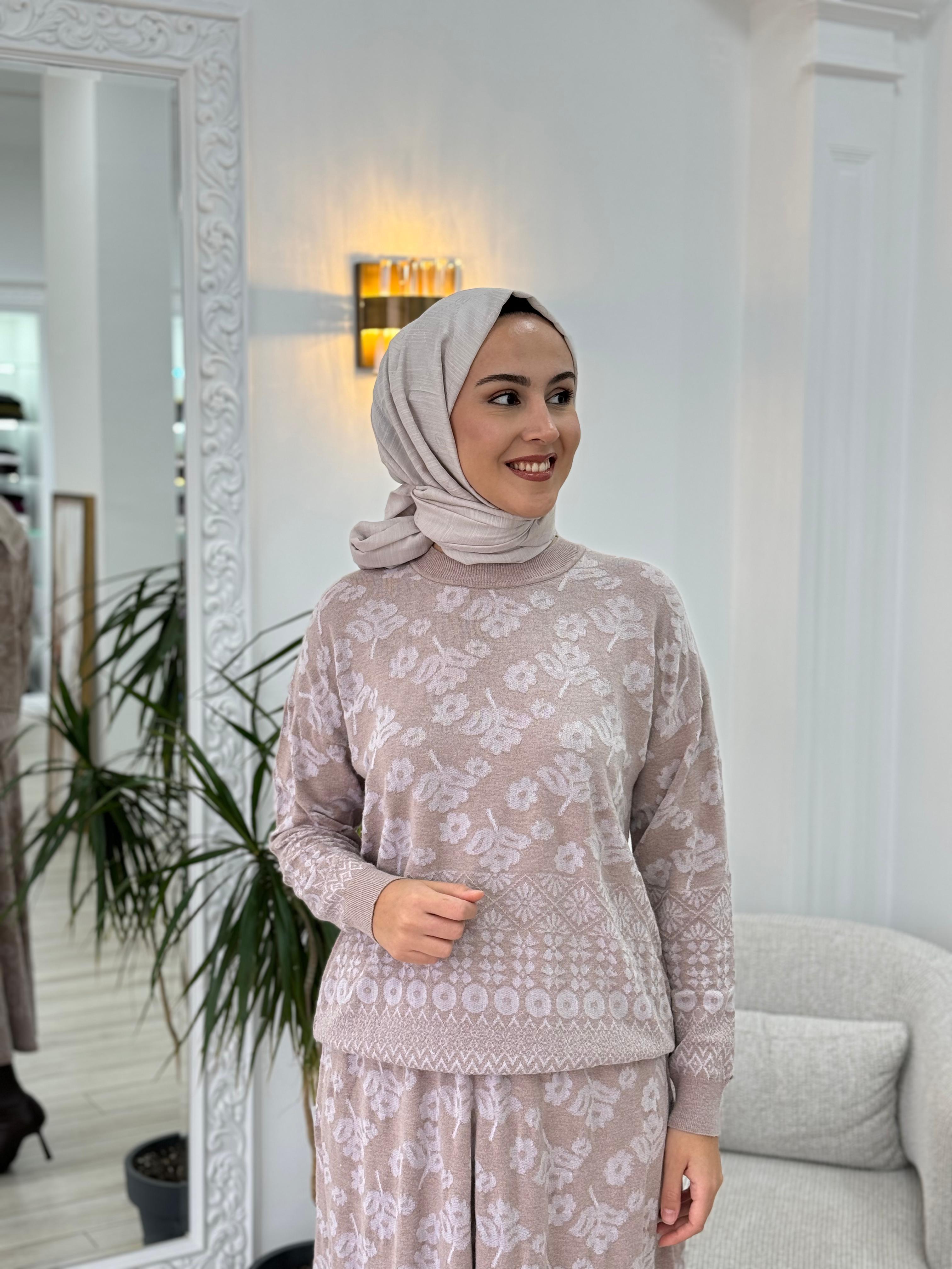 Misswhence Triko Etekli Takım Vizon miss252-253