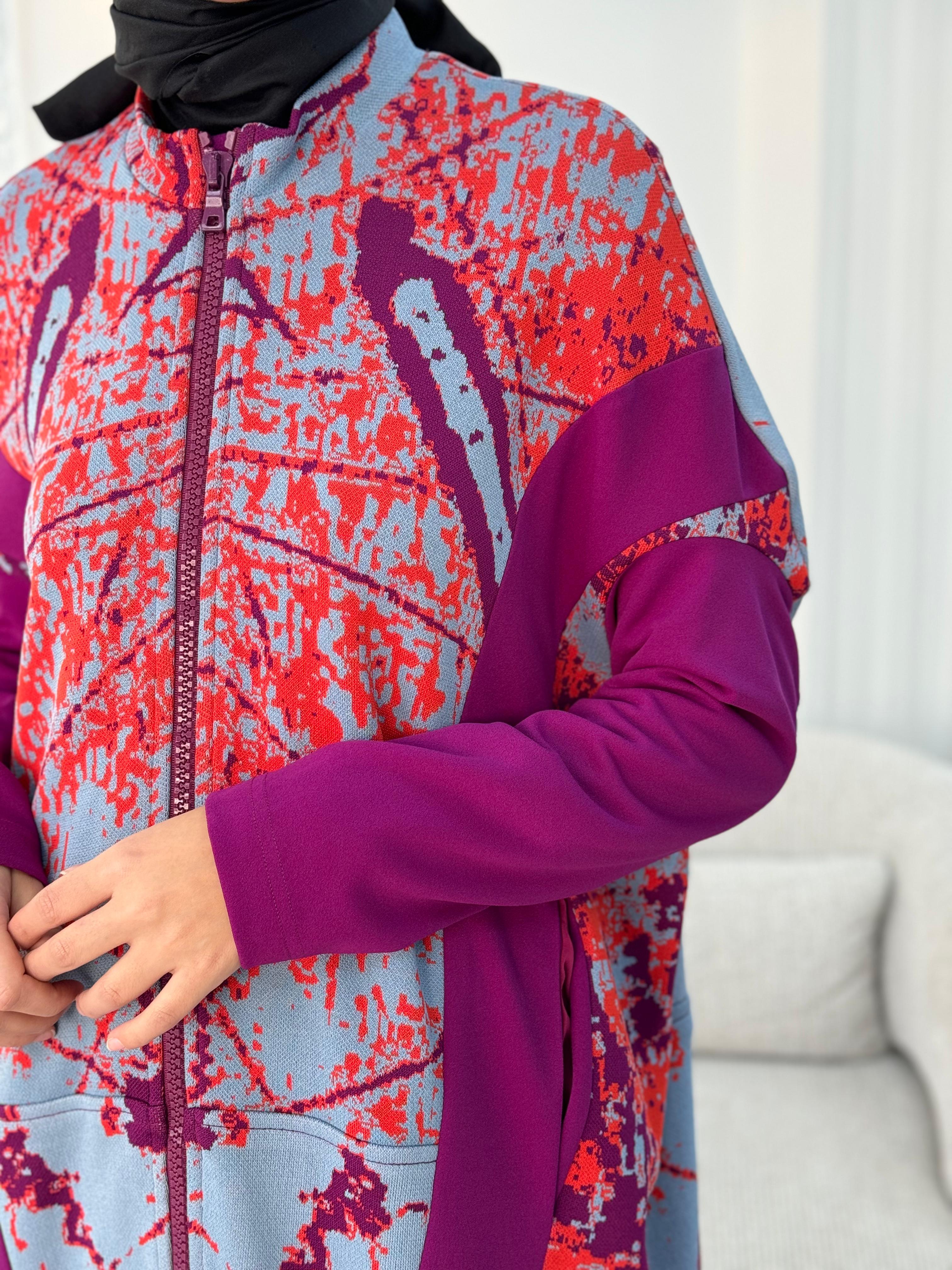 Misswhence Triko Kürk Detaylı Kap Mor 36406