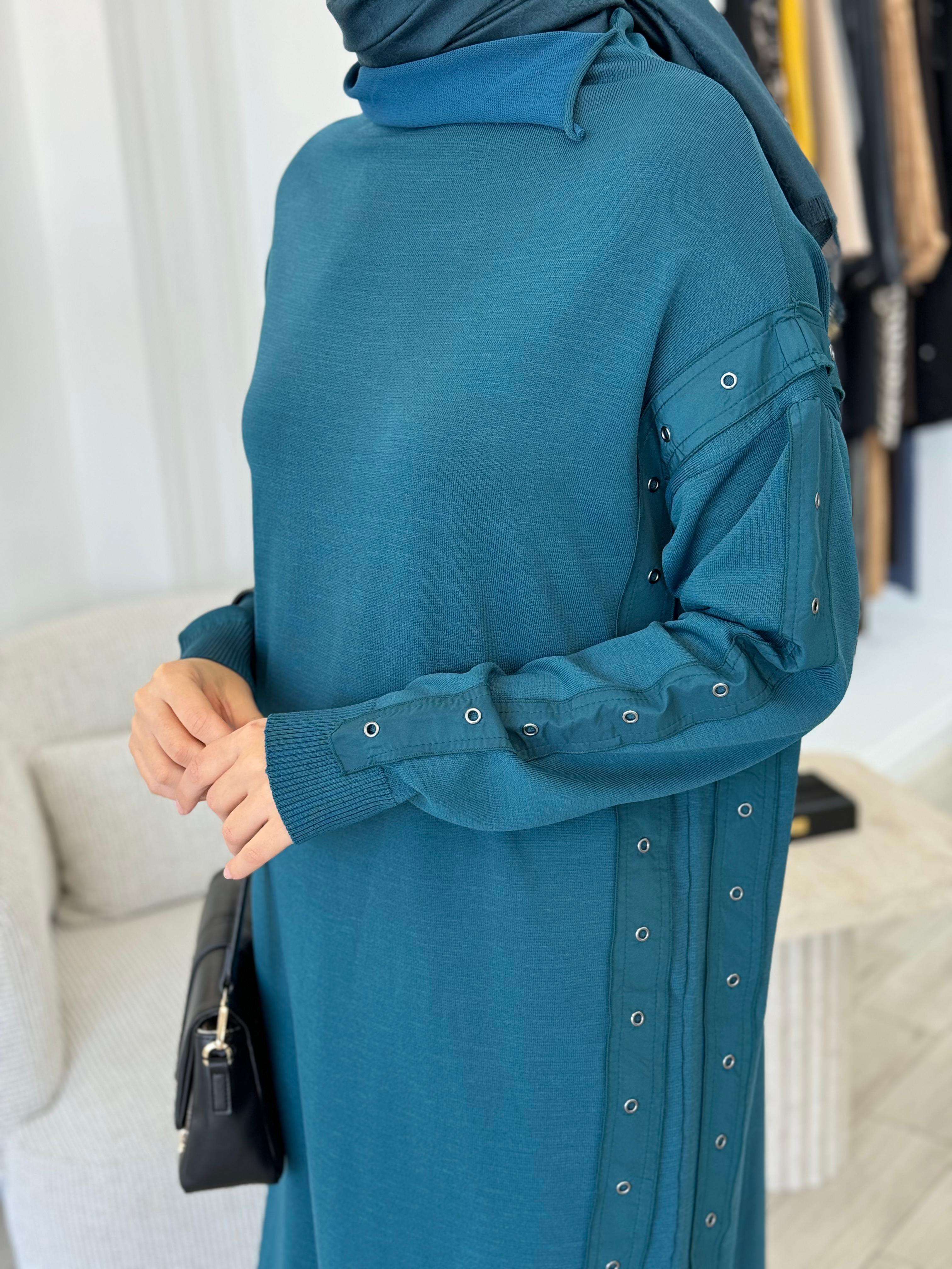 Misswhence Triko Tunik Petrol Yeşili 34021