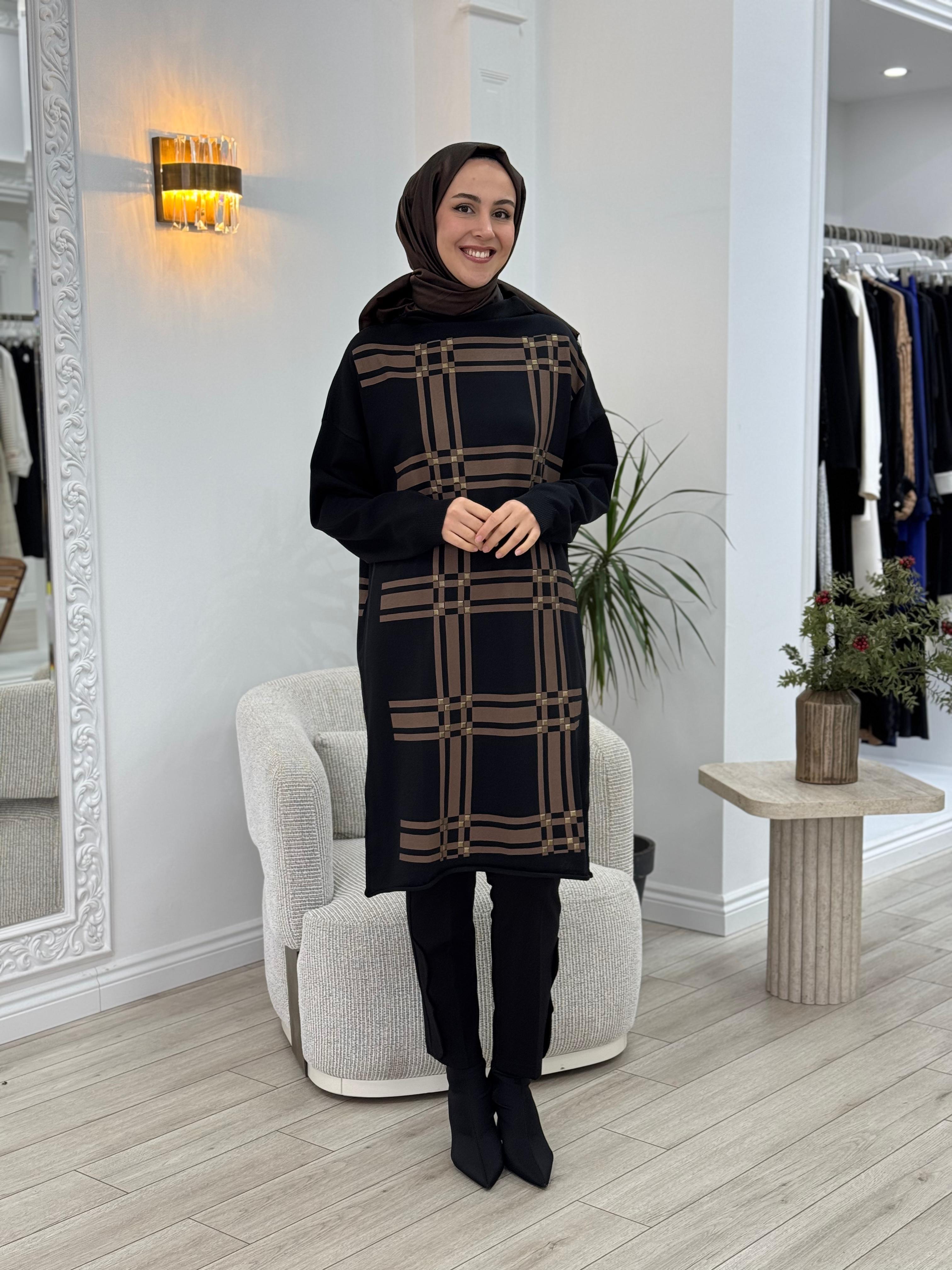 Misswhence Triko Tunik Siyah 34003