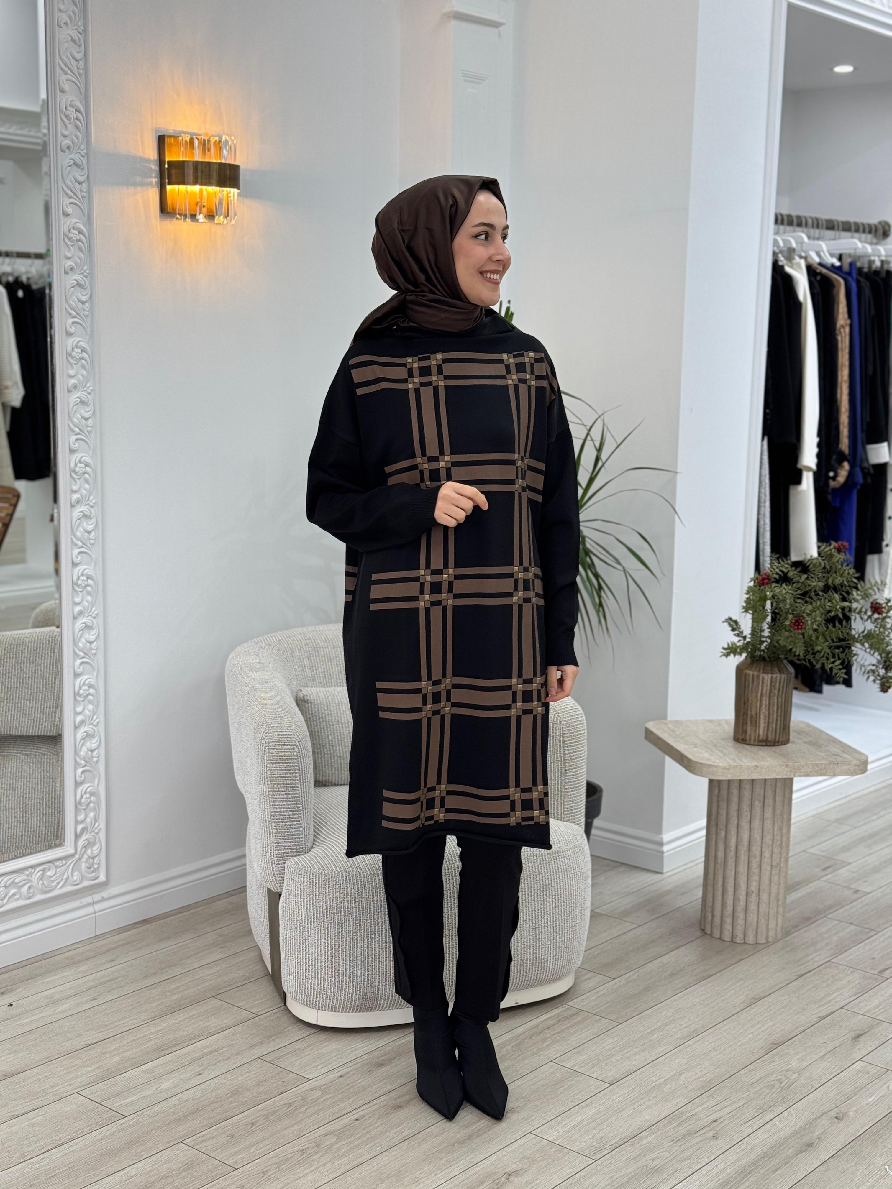 Misswhence Triko Tunik Siyah 34003