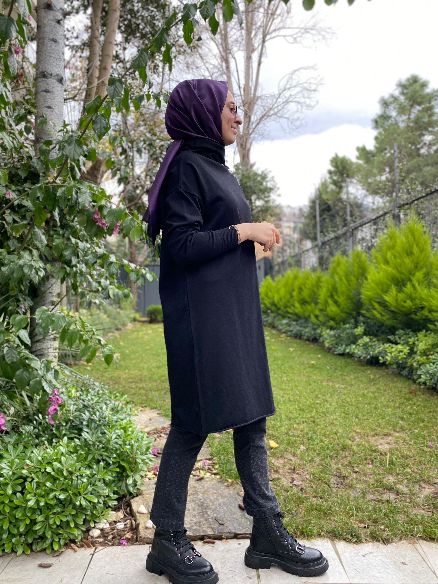 Misswhence Triko Tunik Siyah 34021