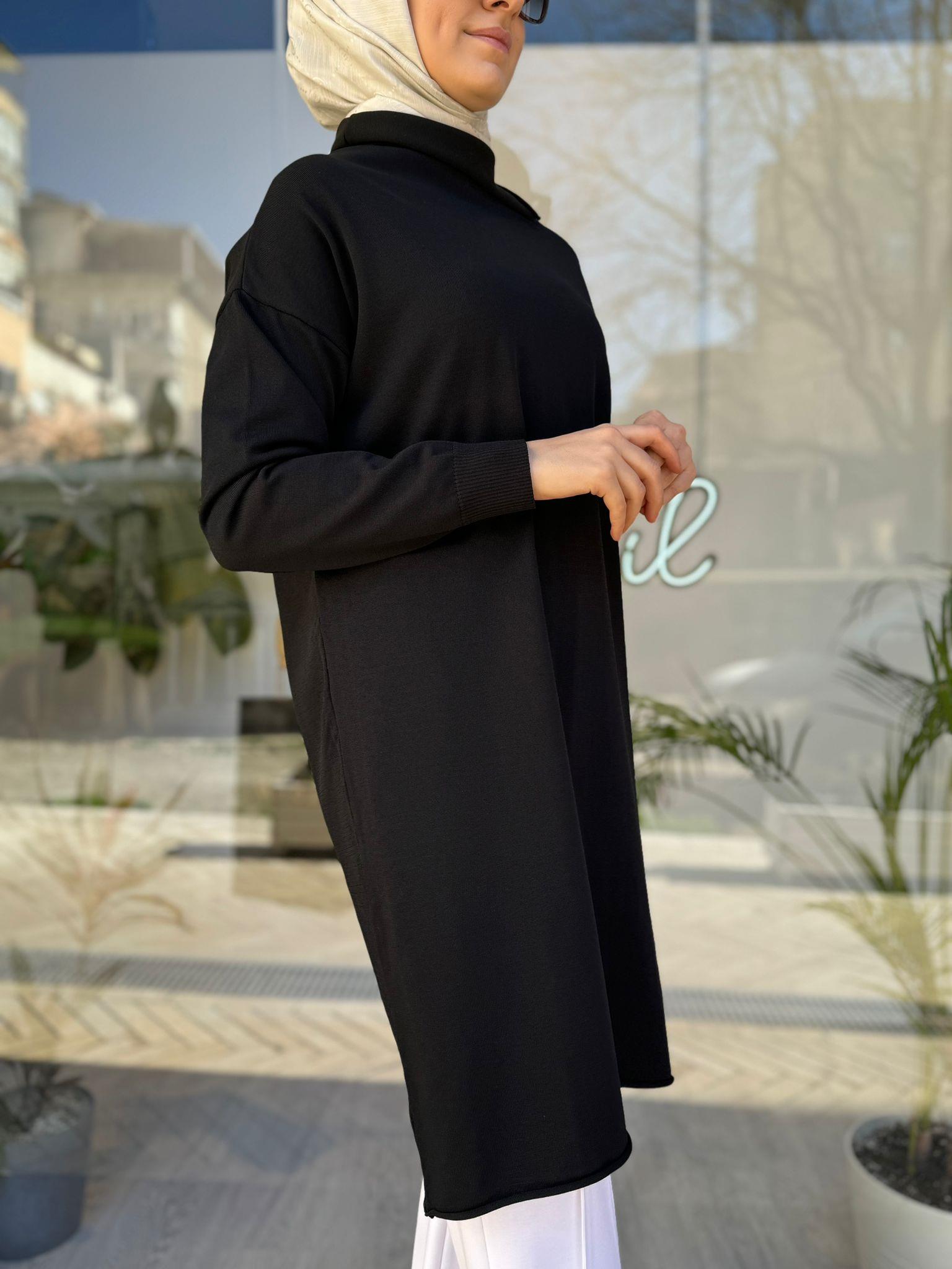 Misswhence Triko Tunik Siyah 34021