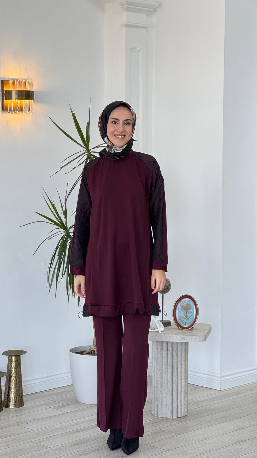 Misswhence Tunik Bordo 38040