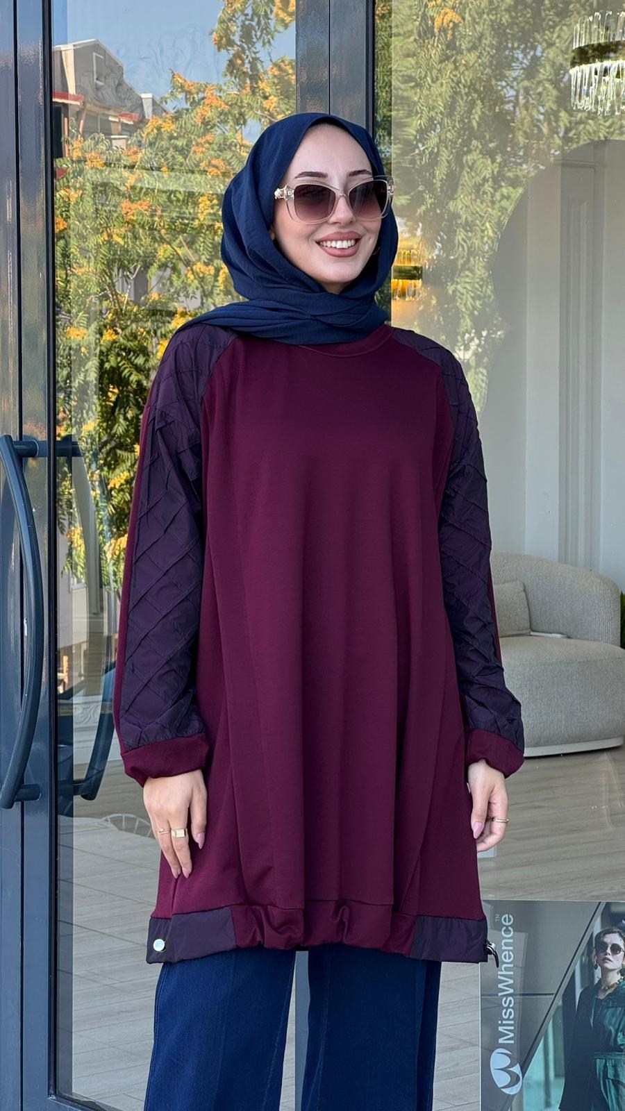 Misswhence Tunik Bordo 38040