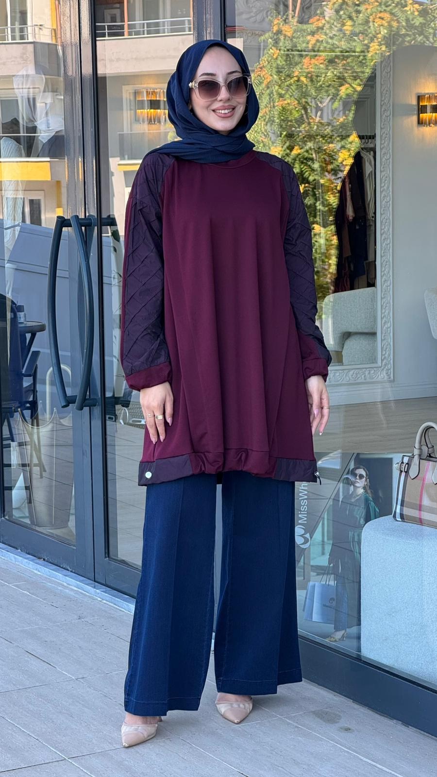 Misswhence Tunik Bordo 38040