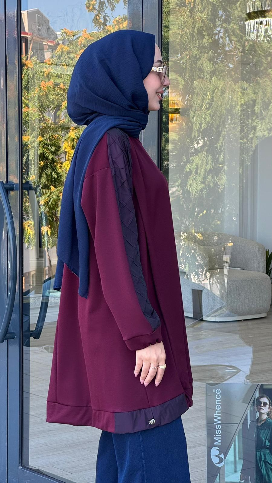 Misswhence Tunik Bordo 38040