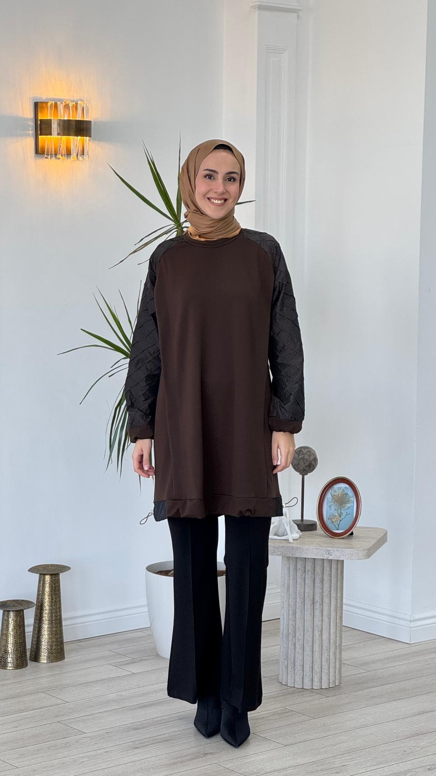 Misswhence Tunik Kahve 38040 