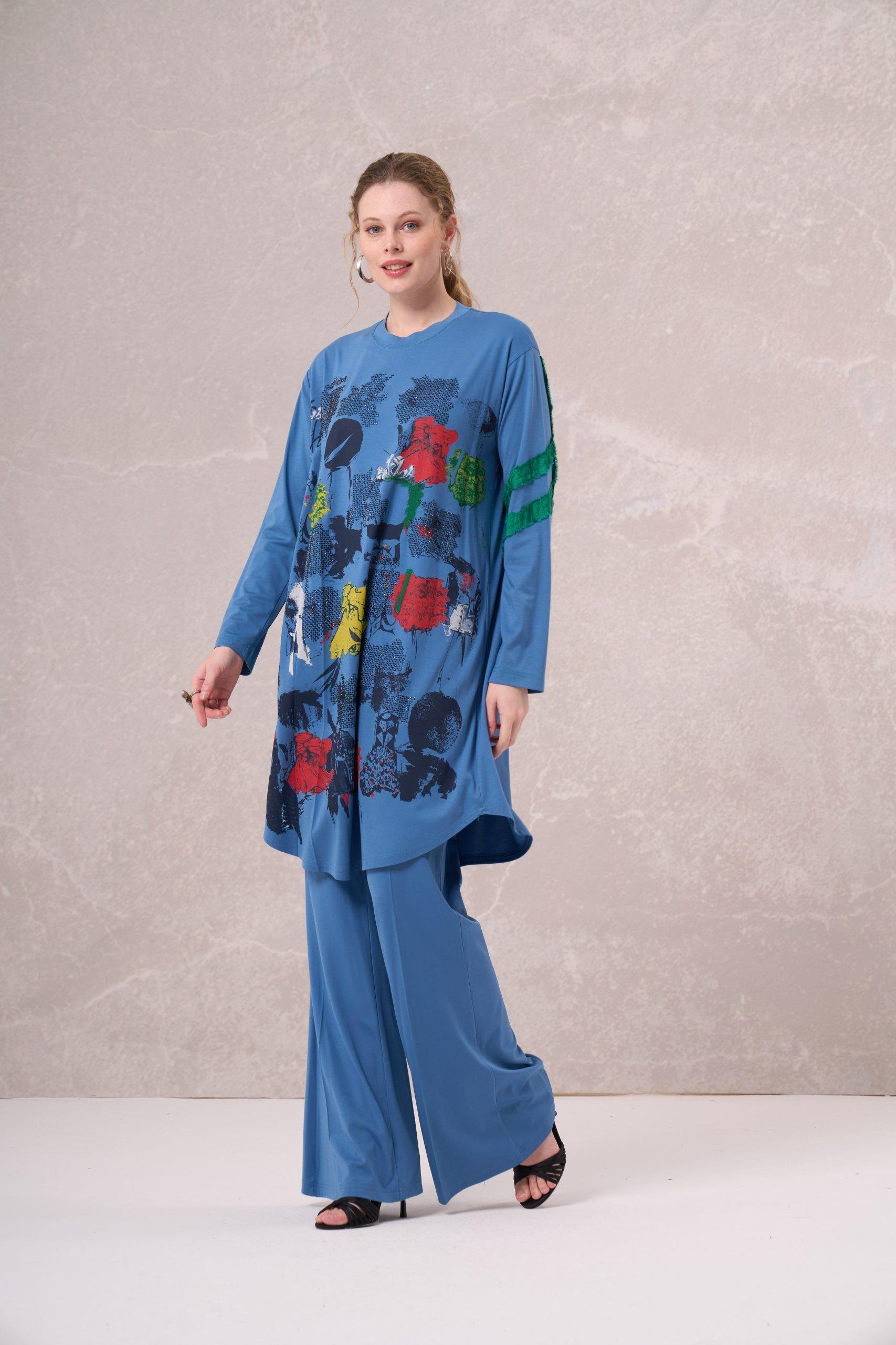 Misswhence Tunik Mavi 35000