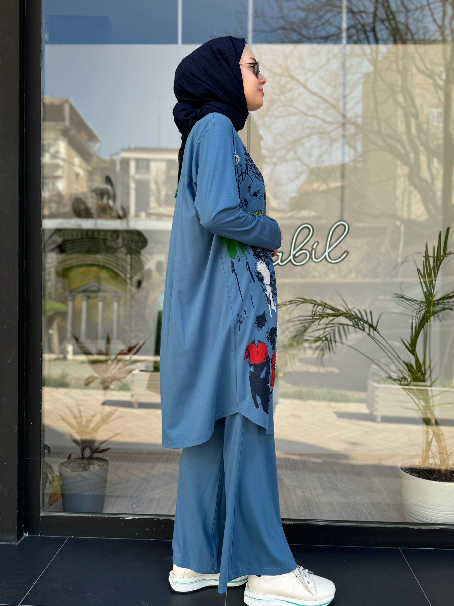 Misswhence Tunik Mavi 35000