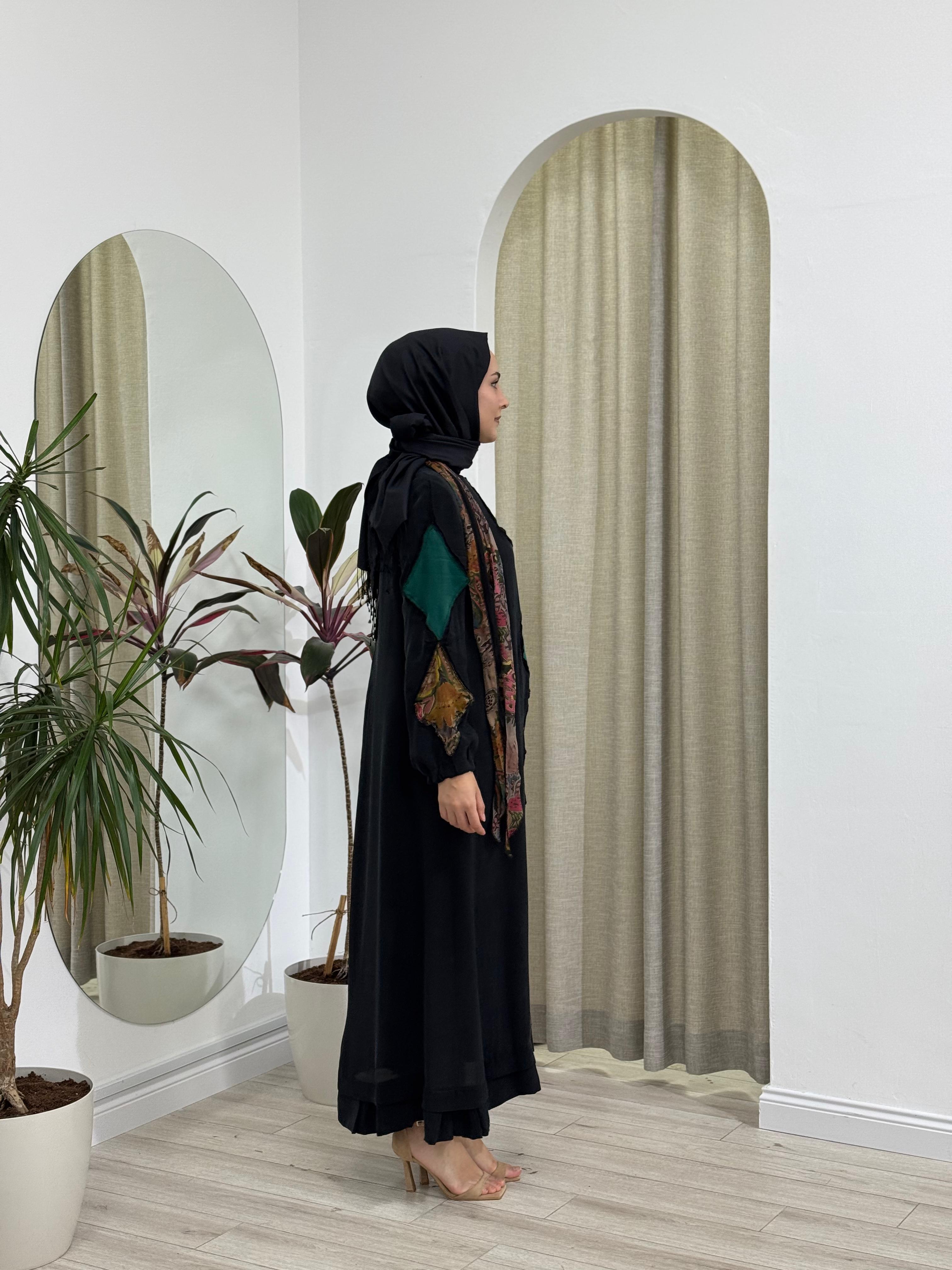 Misswhence Yama Detaylı İpek Elbise Kahve 37803