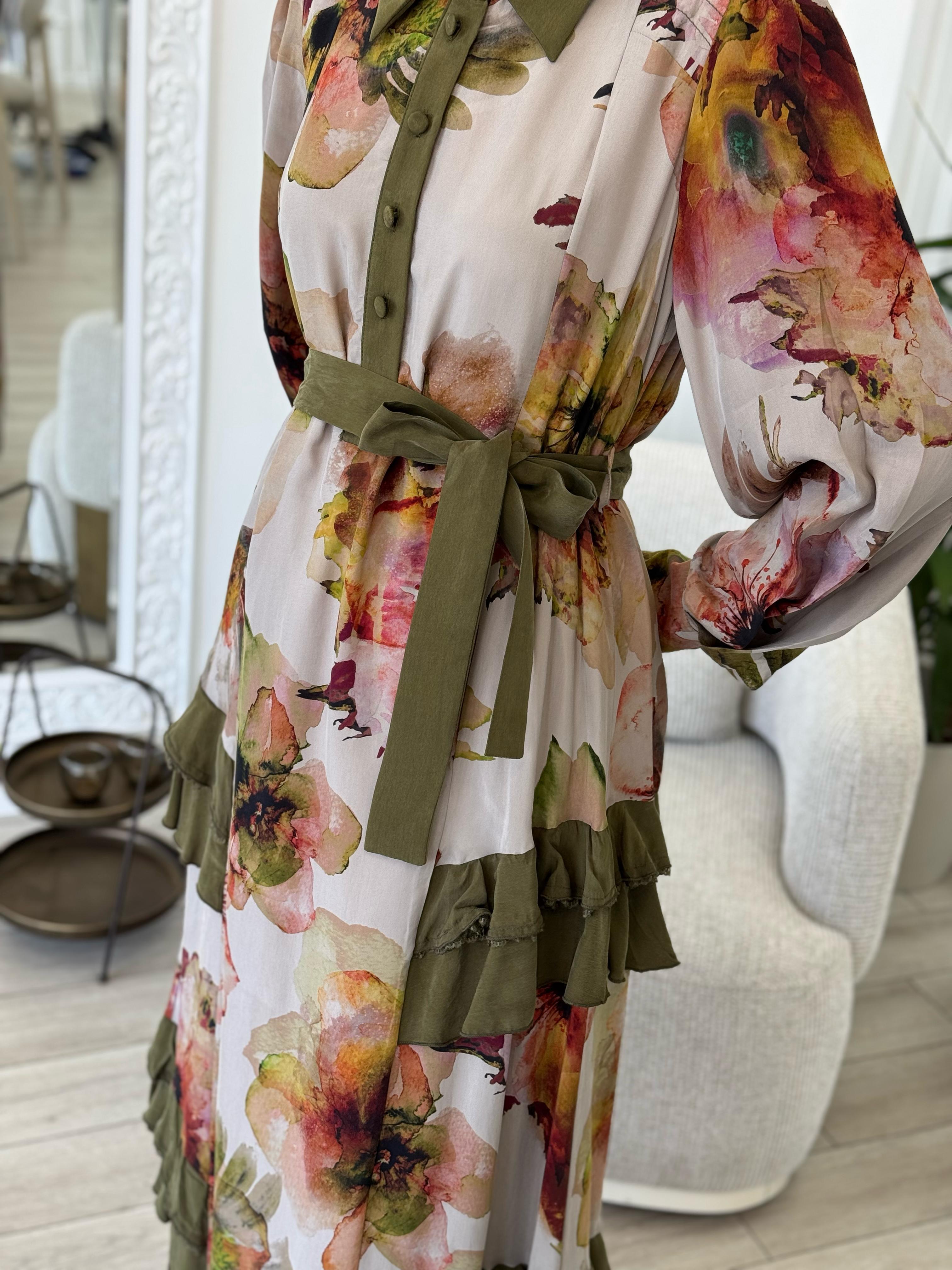 Misswhence Yandan Fırfırlı Elbise Orijinal 35850