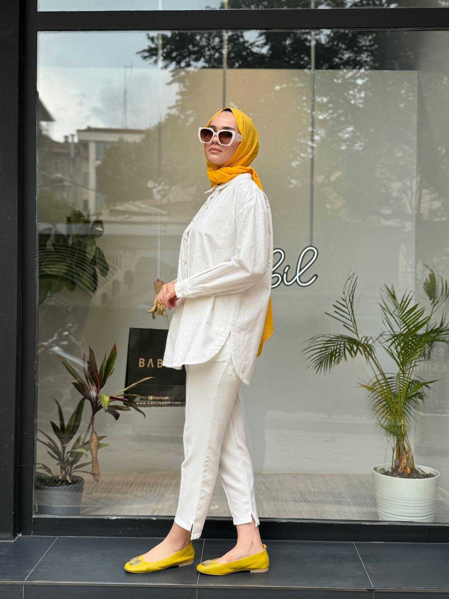 Muphon Betsy Gömlek Ekru 320040
