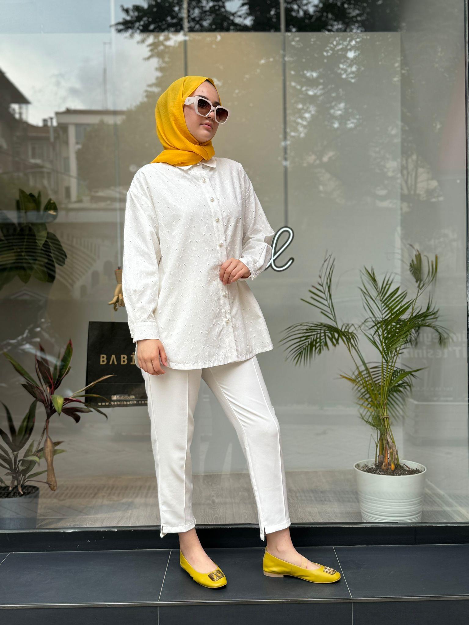 Muphon Betsy Gömlek Ekru 320040