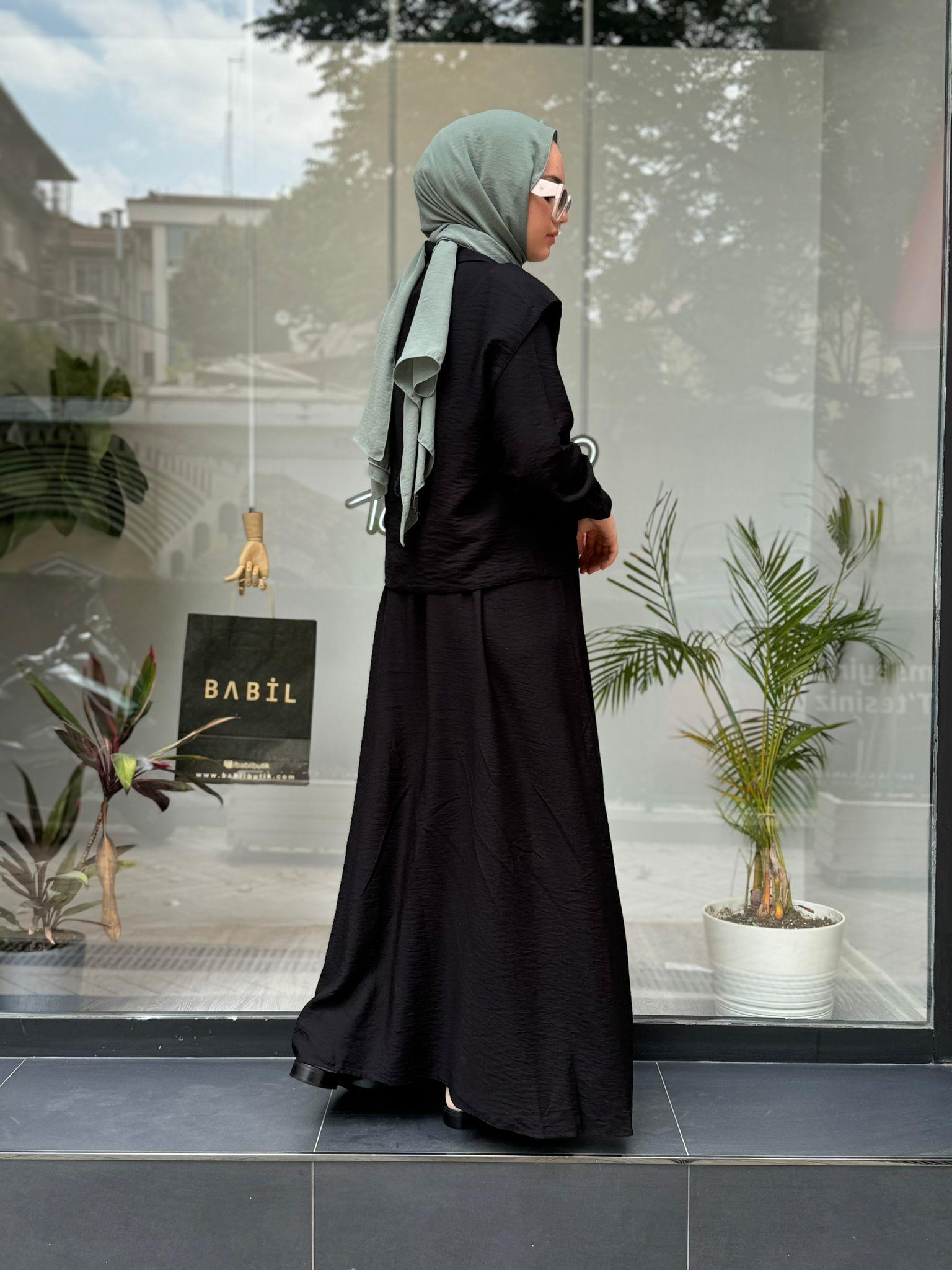 Muphon Lydia Elbise Siyah 34040