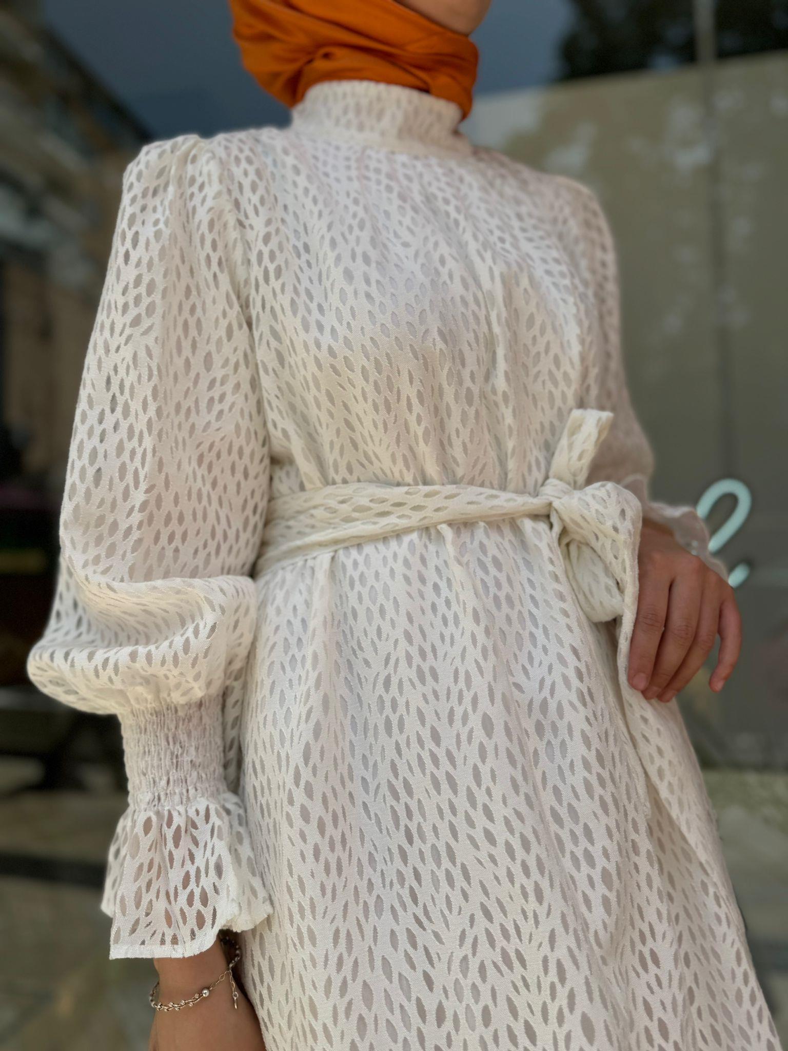 Muphon Redd Elbise Ekru 35060