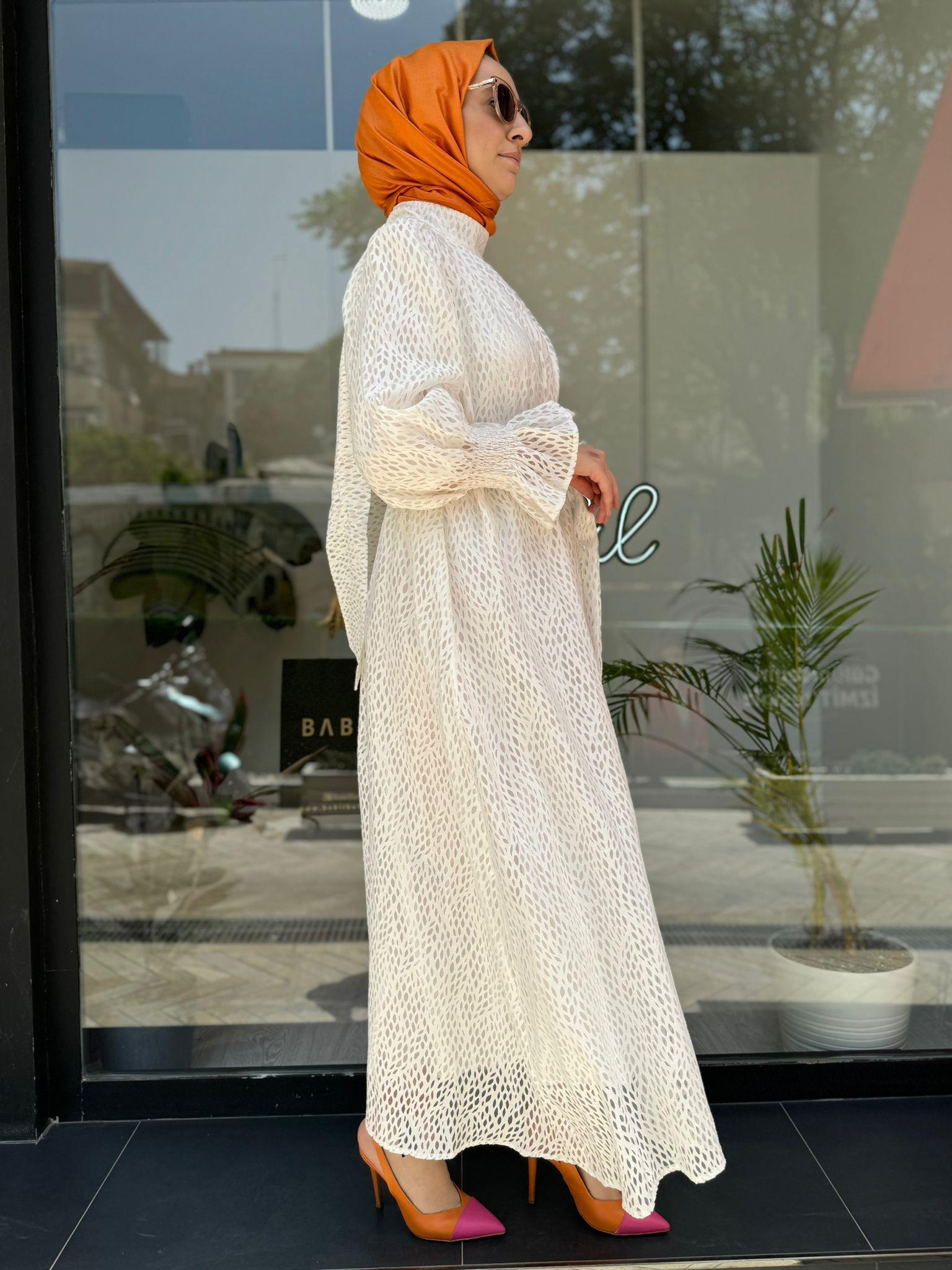 Muphon Redd Elbise Ekru 35060