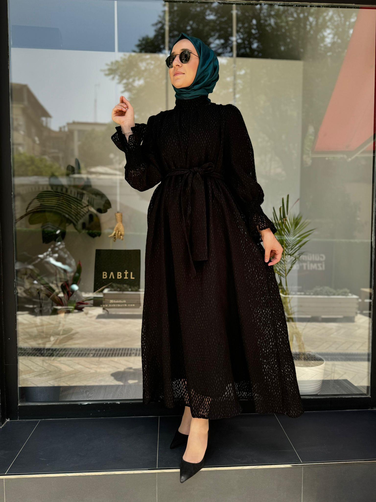 Muphon Redd Elbise Siyah 35060