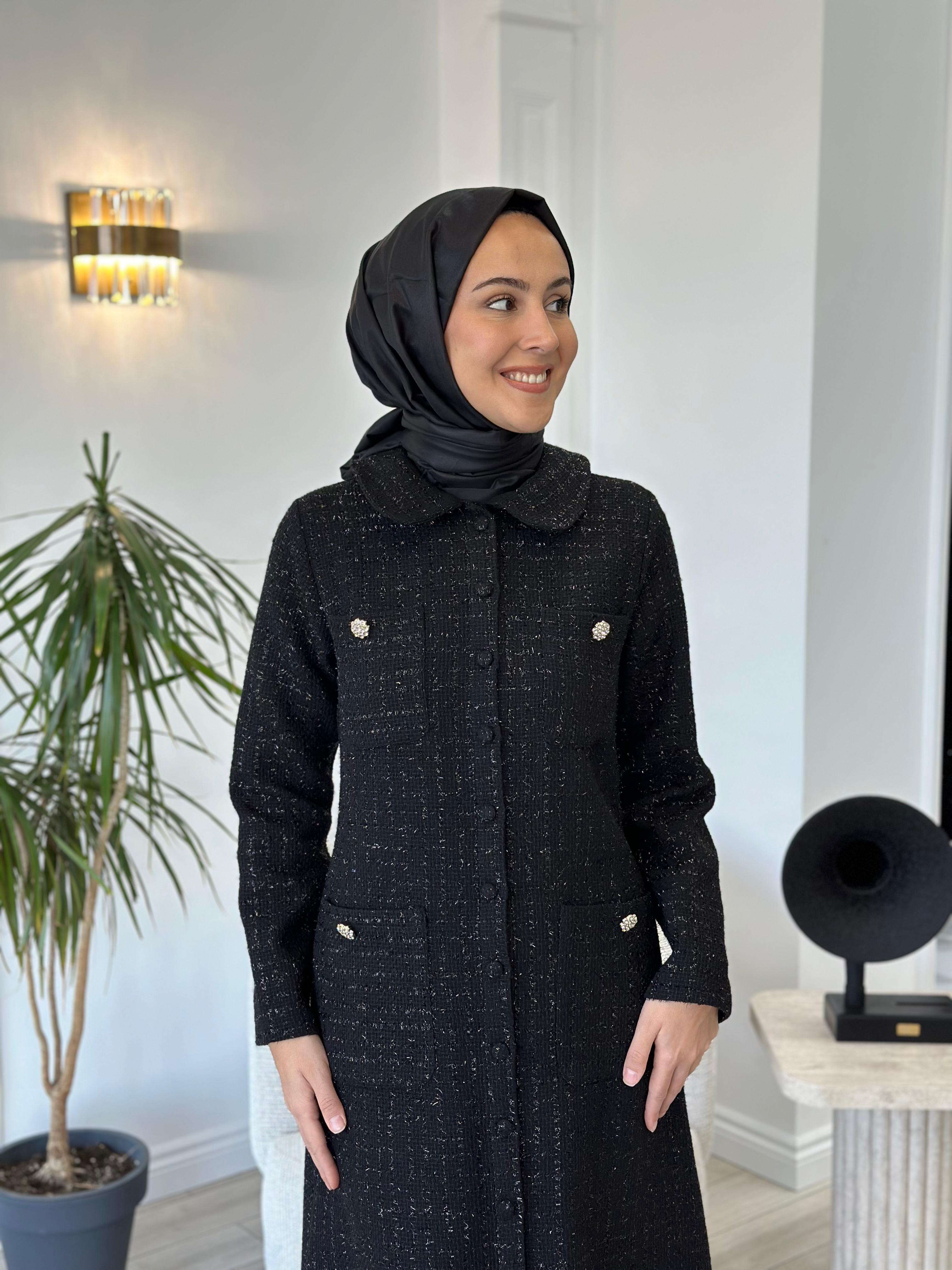 Niqozza Alda Tuvit Elbise Siyah 25fw50163
