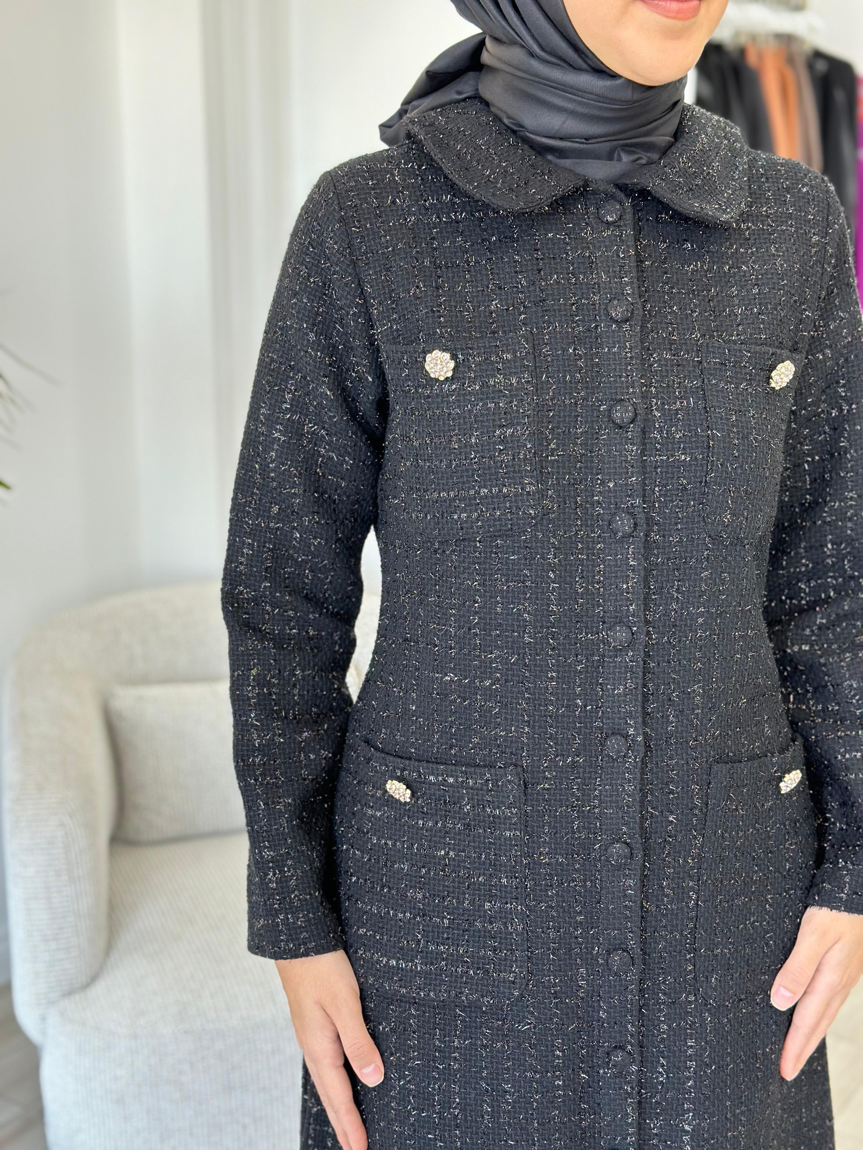 Niqozza Alda Tuvit Elbise Siyah 25fw50163