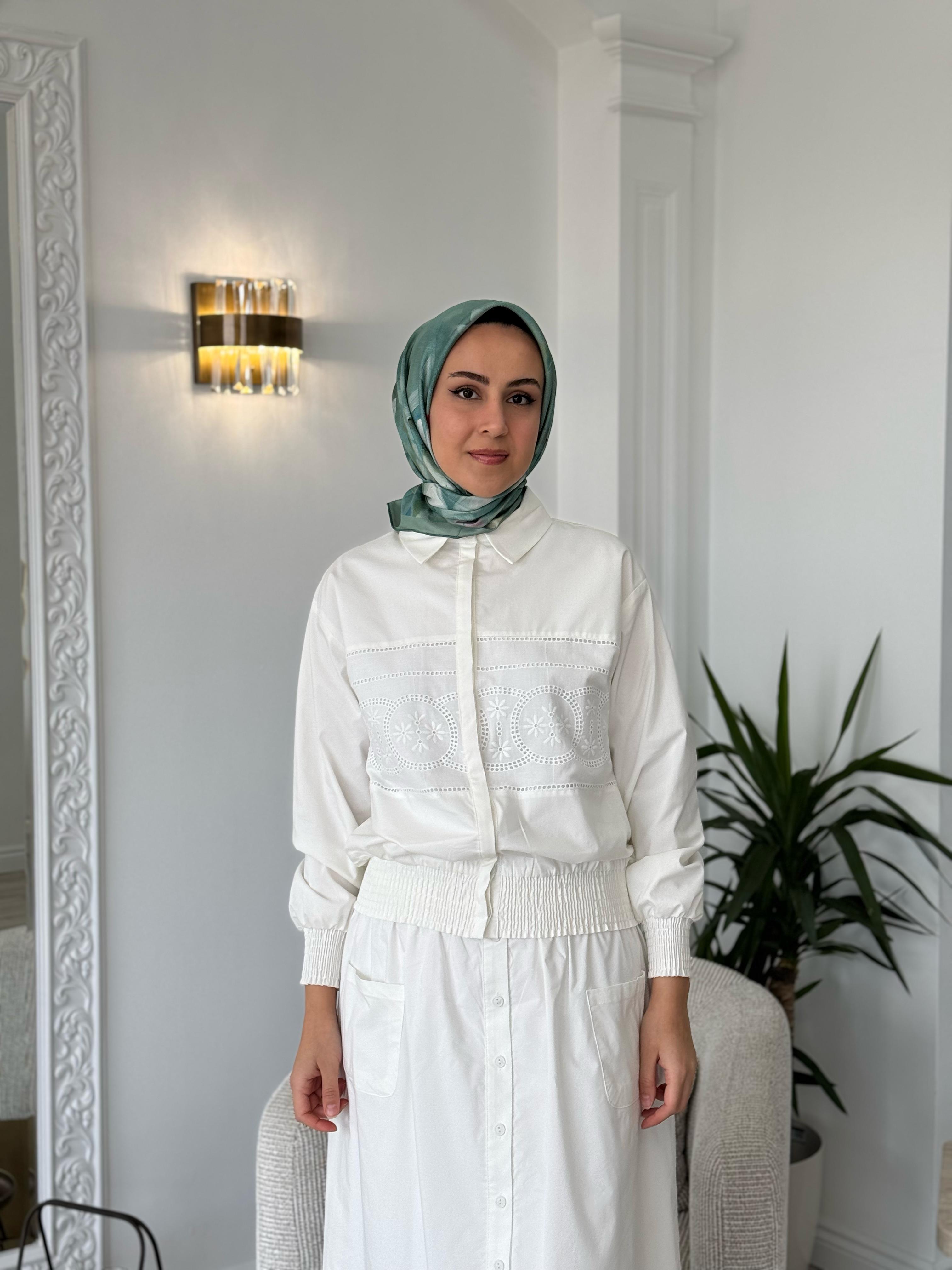 Niqozza Levenia Takım Beyaz 60084
